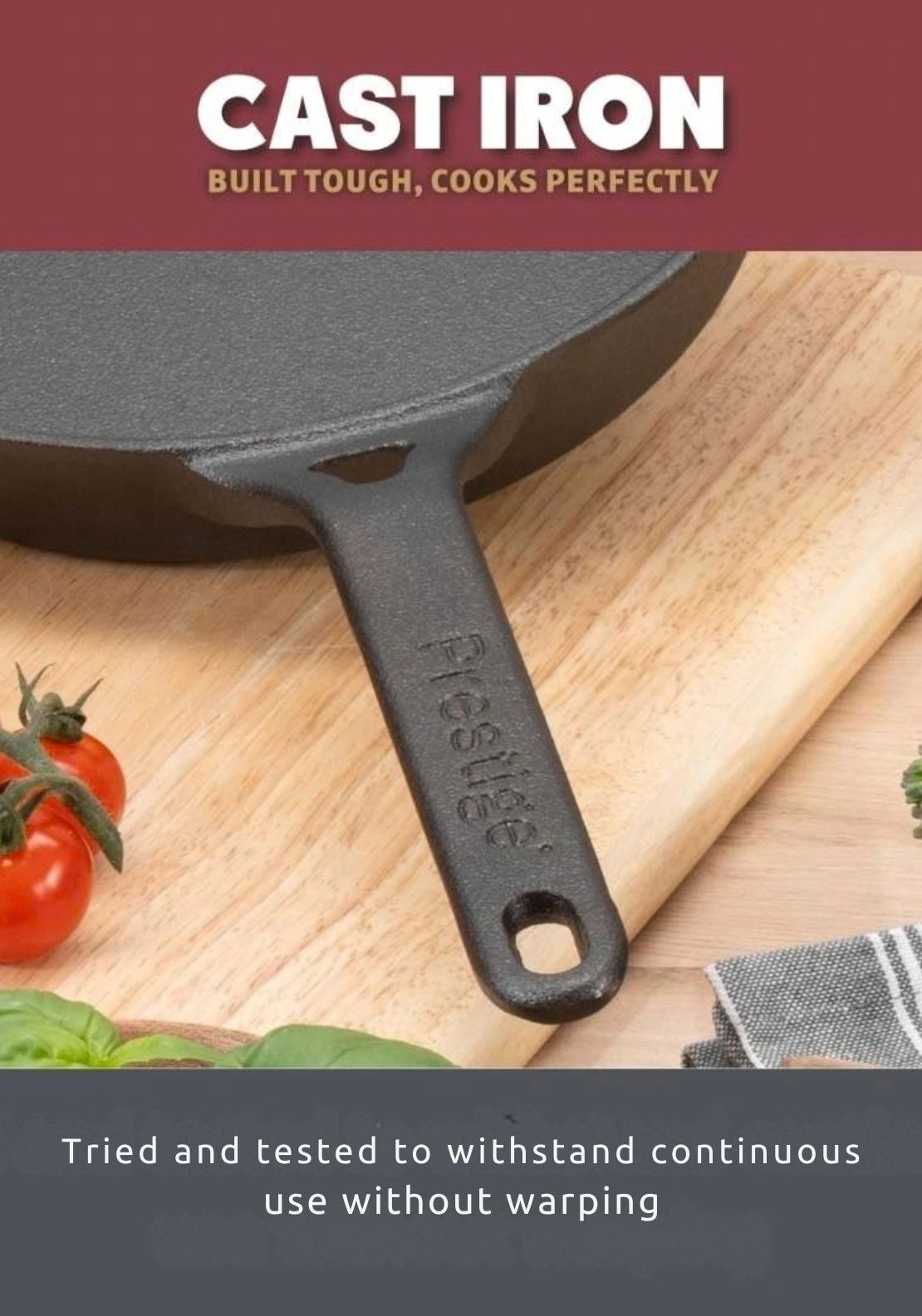 Cast Iron Skillet 22cm - Black