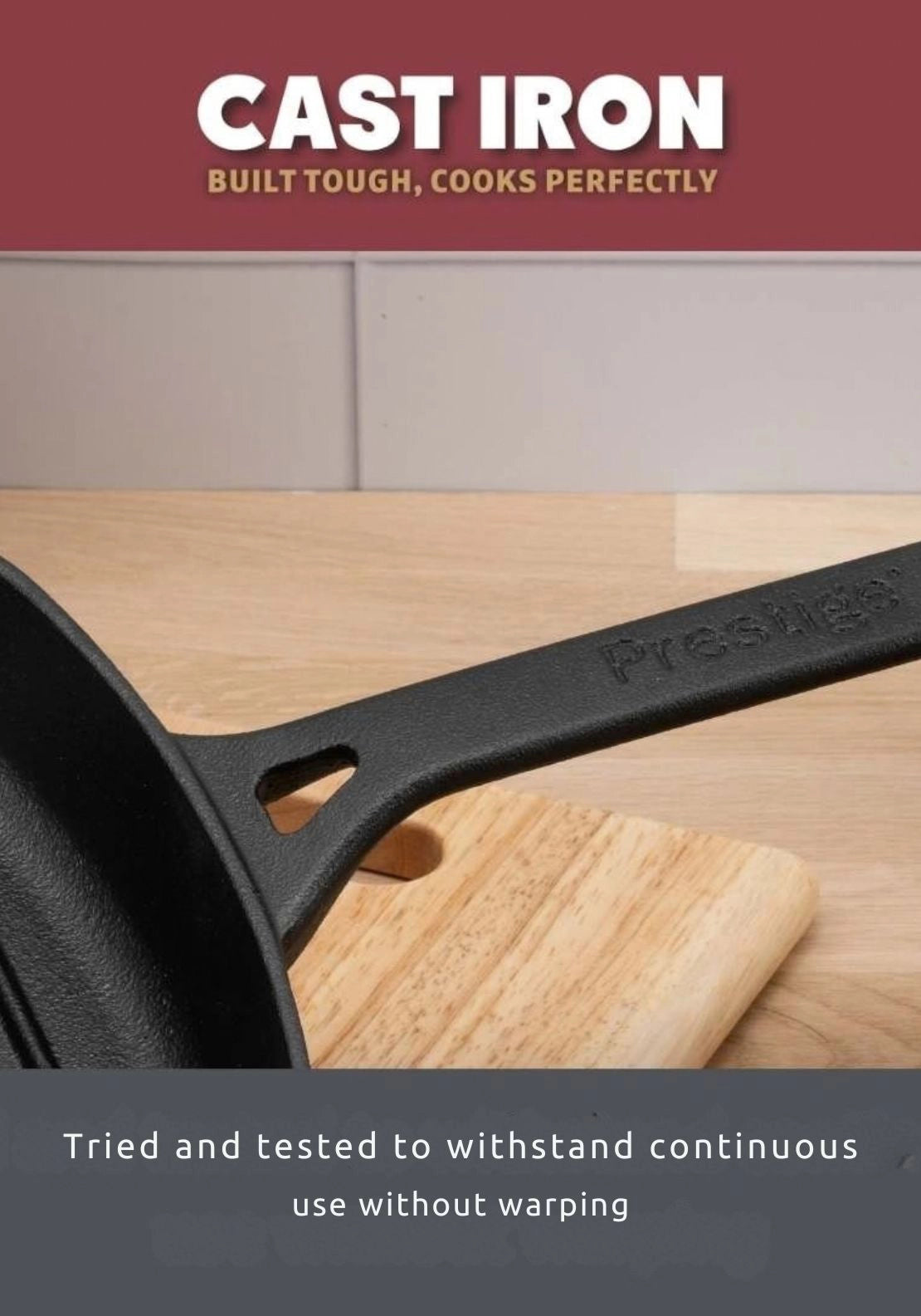 Cast Iron Grill Pan 25cm - Black