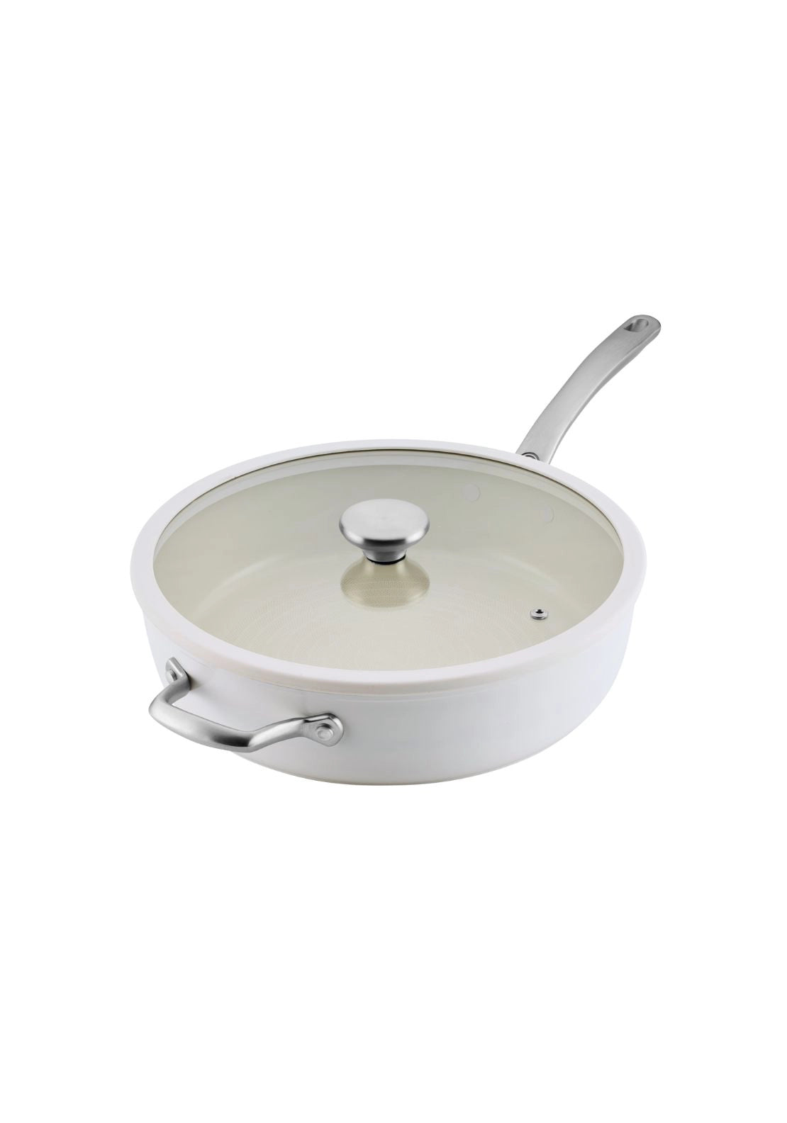 Halo With Laserdefense Covered Saute 30cm/4.7L - White