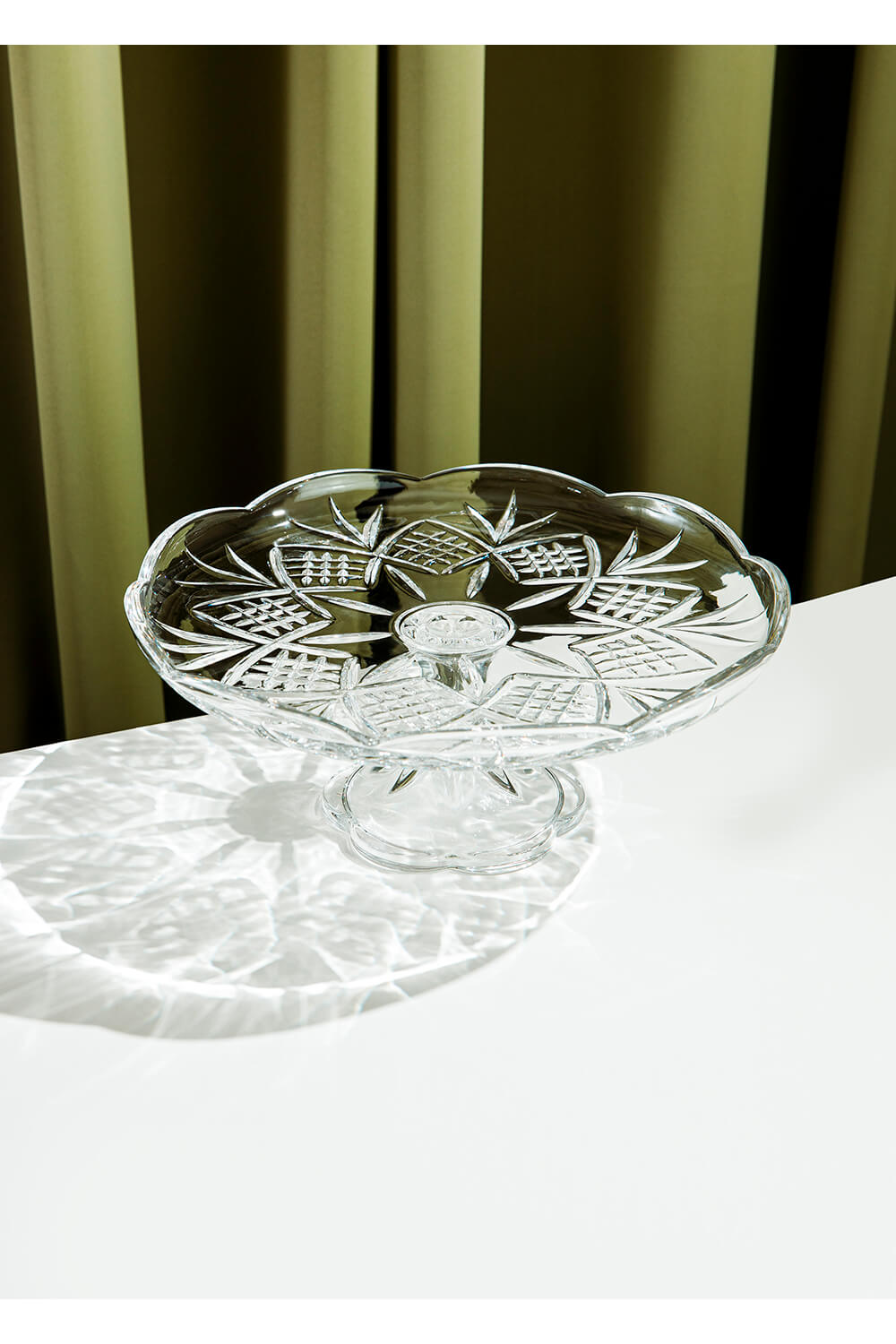 Killarney Crystal Trinity Footed Plate 5 Shaws Department Stores