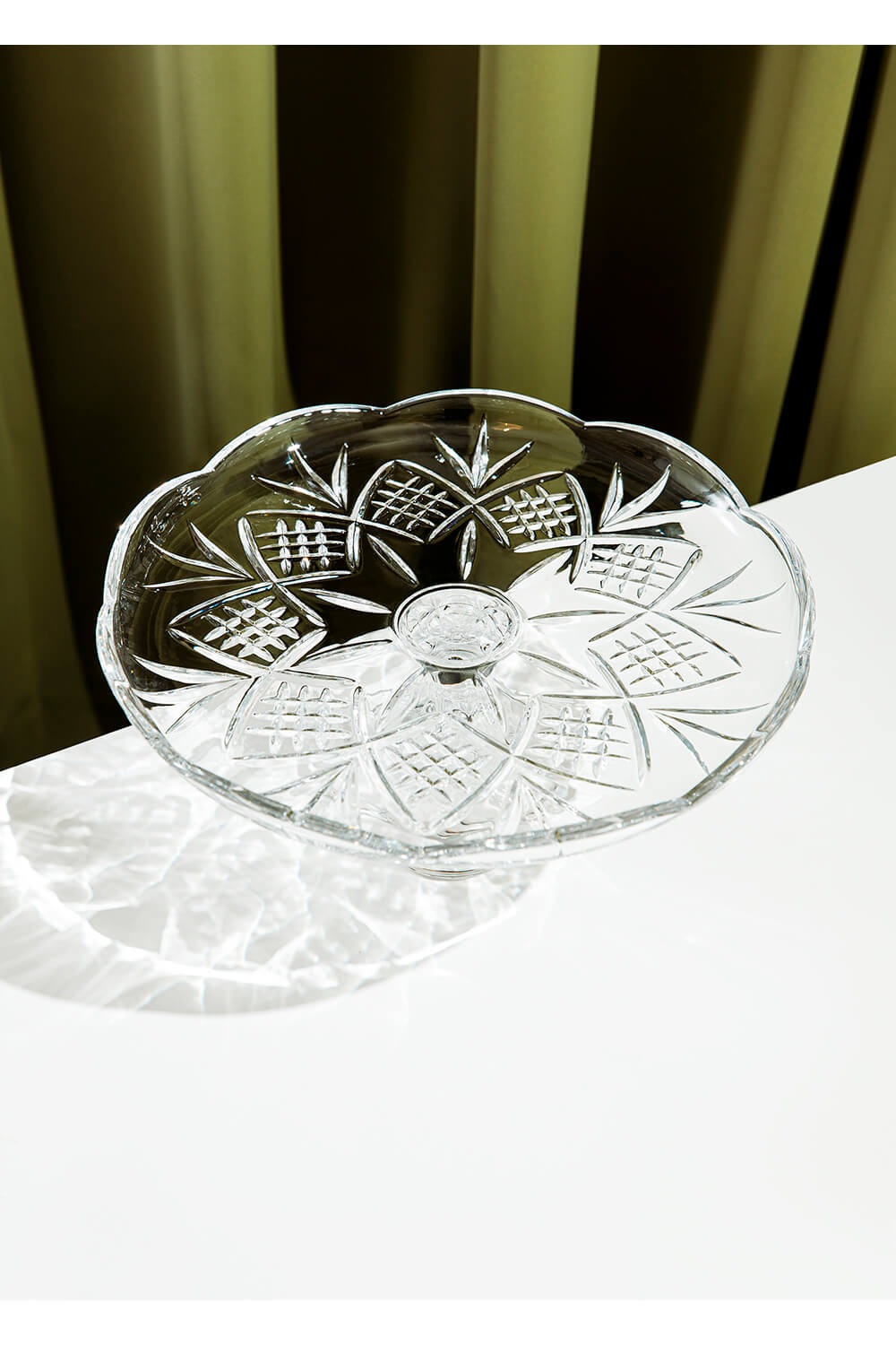 Killarney Crystal Trinity Footed Plate 1 Shaws Department Stores