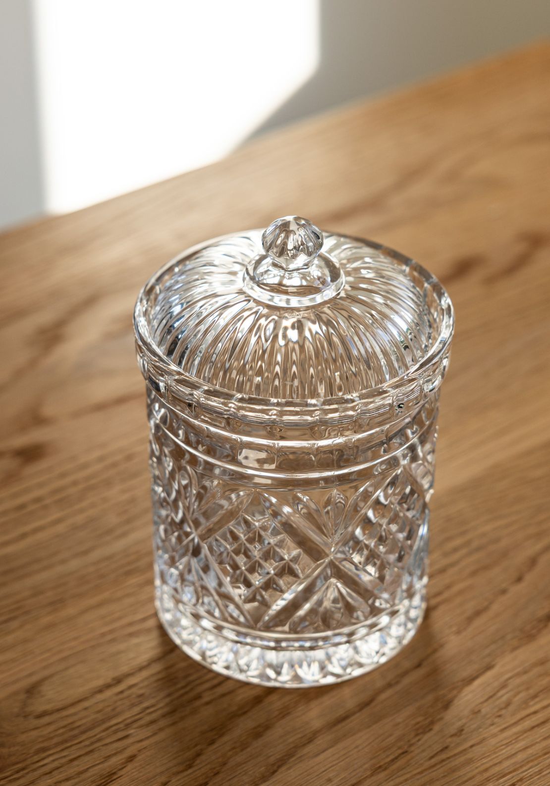 Killarney Crystal Trinity Lidded Canister 1 Shaws Department Stores