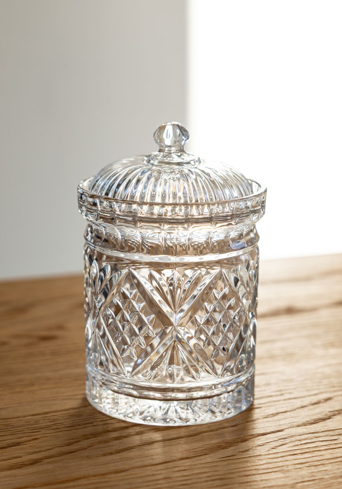 Killarney Crystal Trinity Lidded Canister 2 Shaws Department Stores