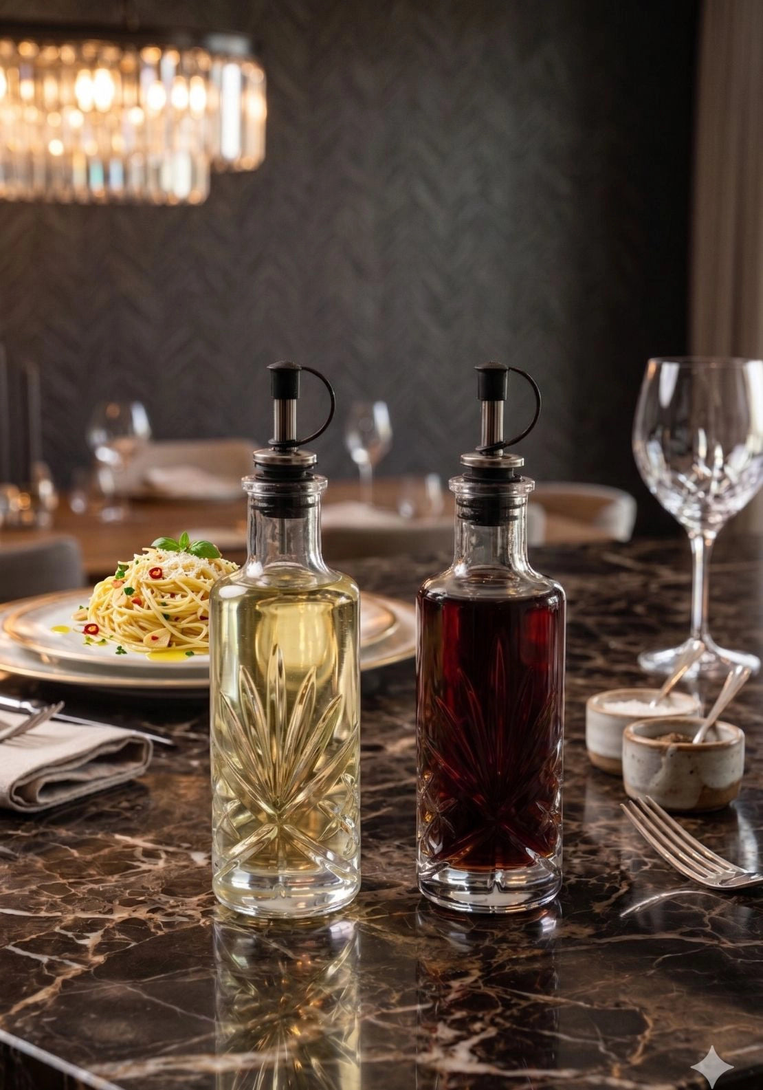 Trinity Oil &amp; Vinegar Set - Clear