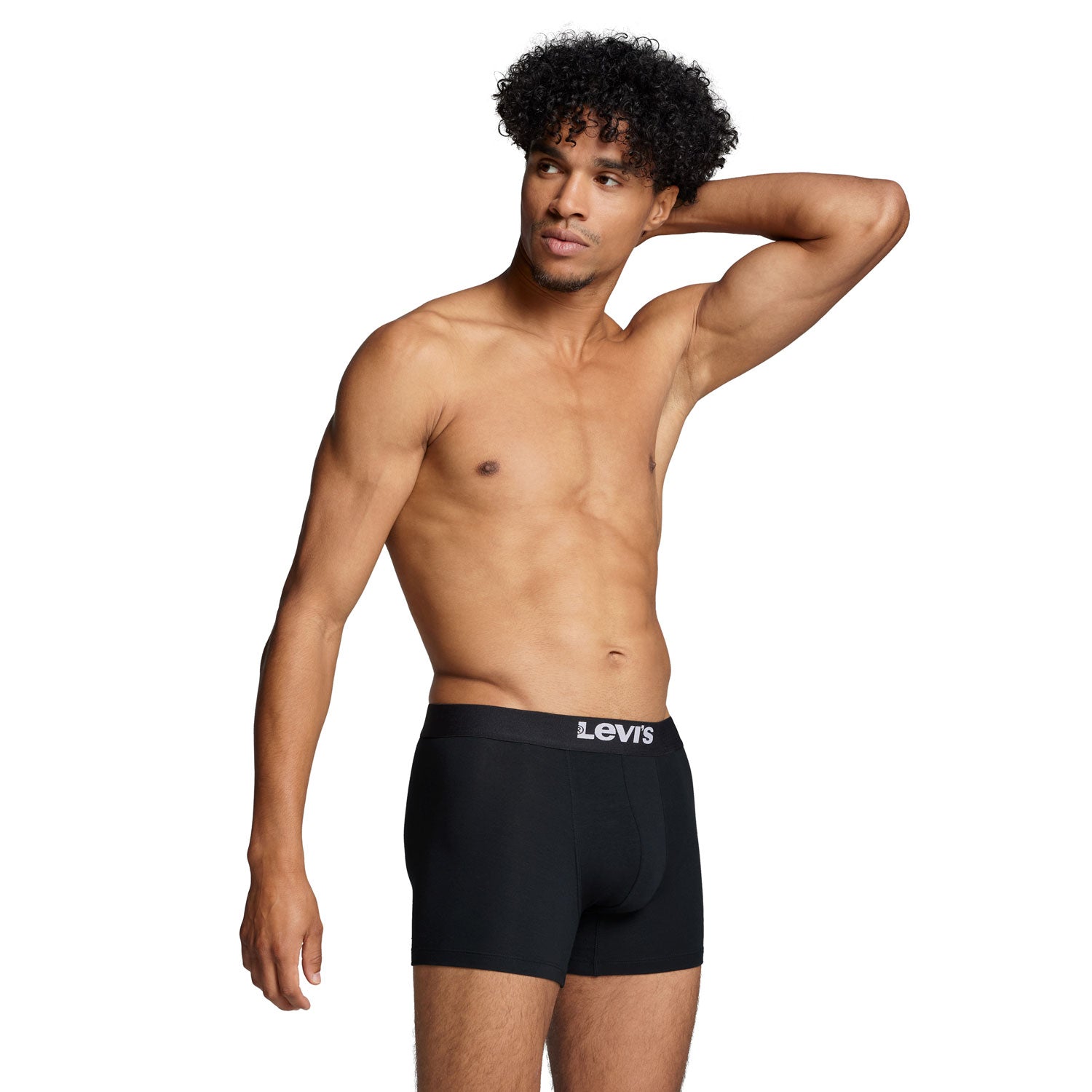 Levis Levis Men Solid Basic Boxer 2 Pack - Black 3 Shaws Department Stores