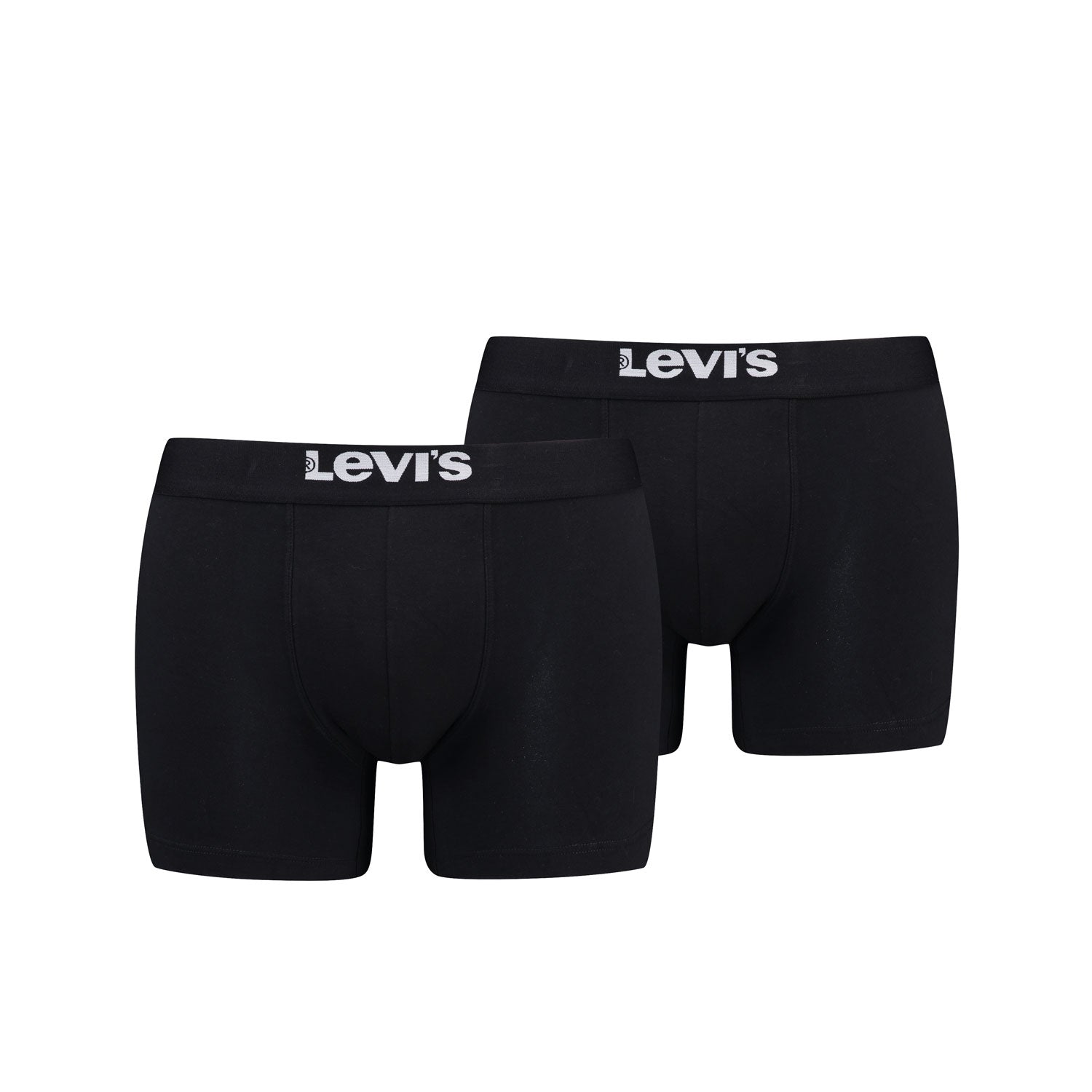 Levis Levis Men Solid Basic Boxer 2 Pack - Black 1 Shaws Department Stores