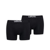 Levis Men Solid Basic Boxer 2 Pack - Black