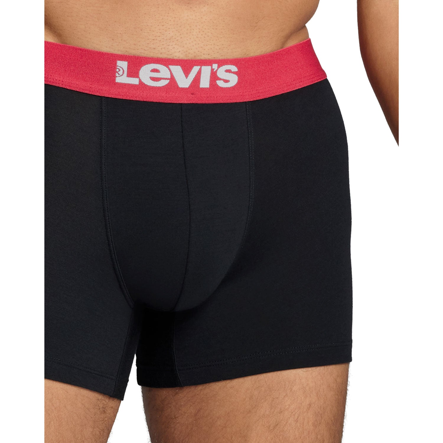 Levis Levis Men Solid Basic Boxer 2 Pack - Black 4 Shaws Department Stores