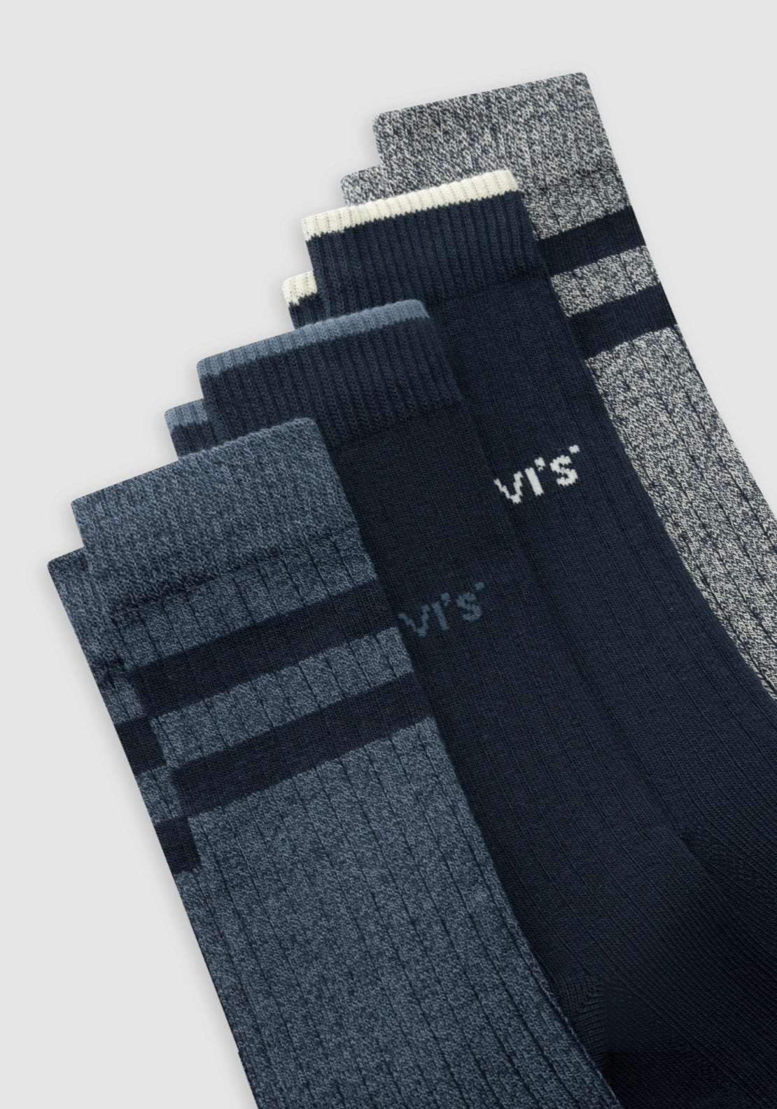 Levis Sock in Tin Box 4 Pack - Cream 3 Shaws Department Stores