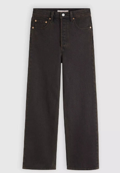 Levis Ribcage Straight Ankle Jeans - Brown 7 Shaws Department Stores