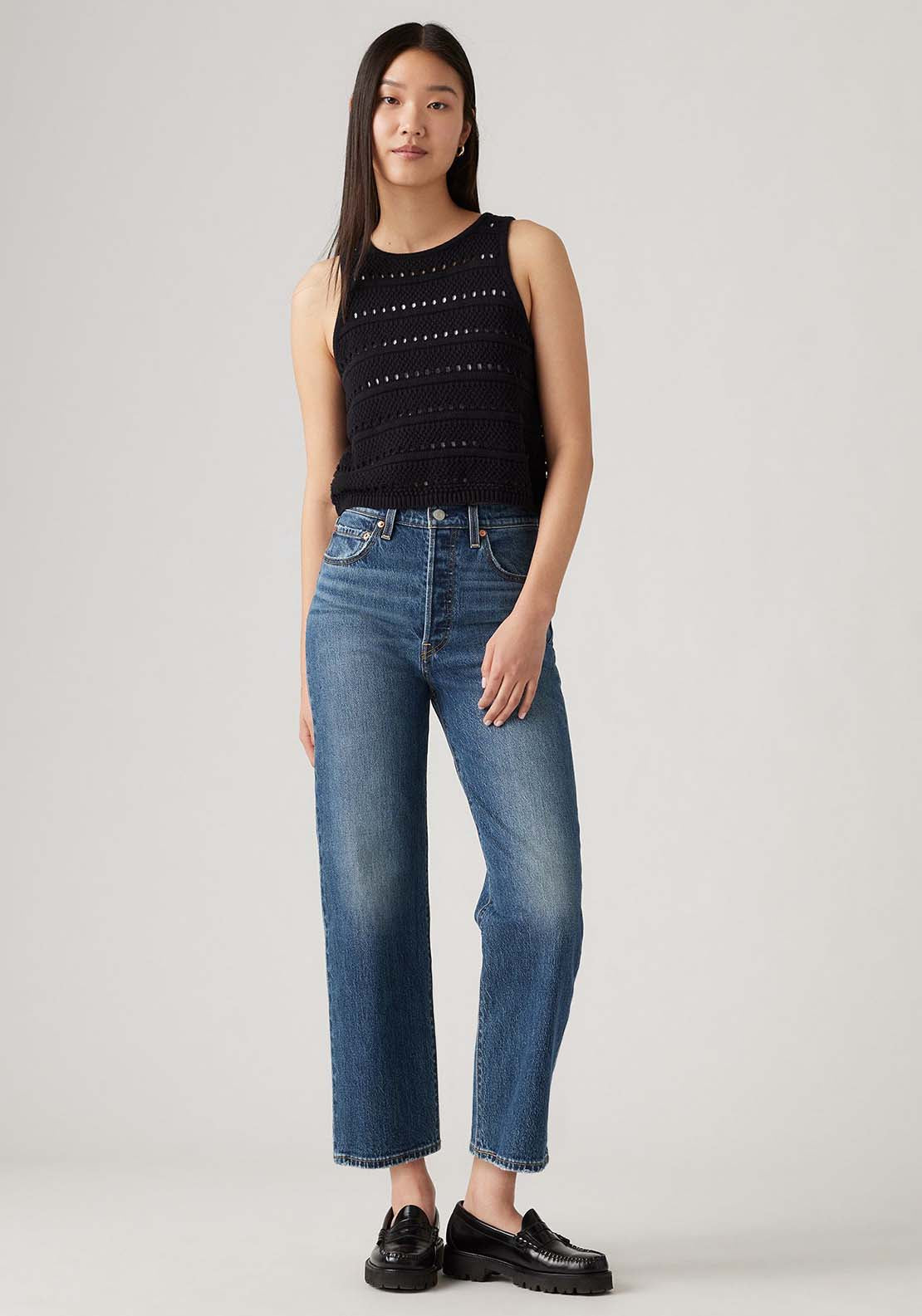 Levis Ribcage Straight Ankle Jean 1 Shaws Department Stores