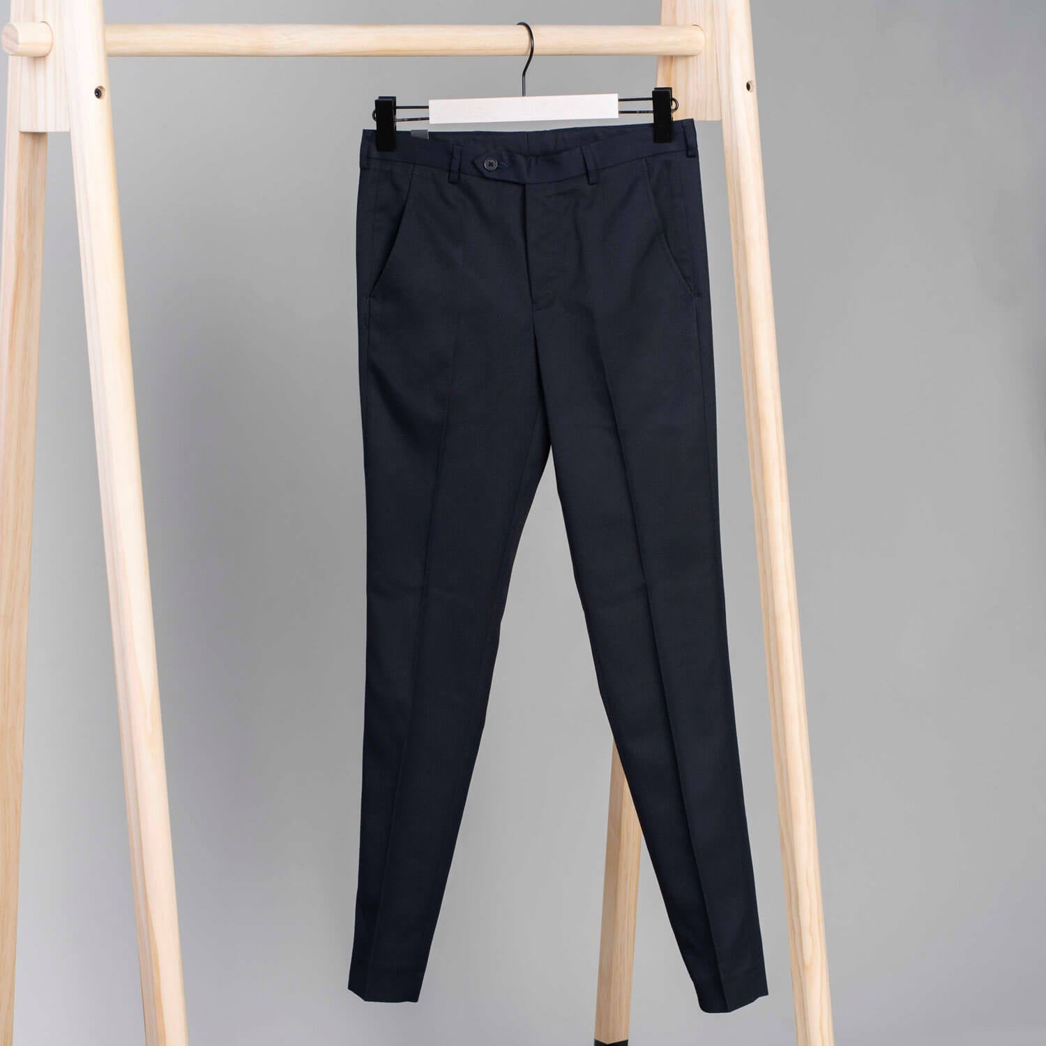 Blue Dot Silva Senior Boys Slimfit Trousers - Navy 1 Shaws Department Stores