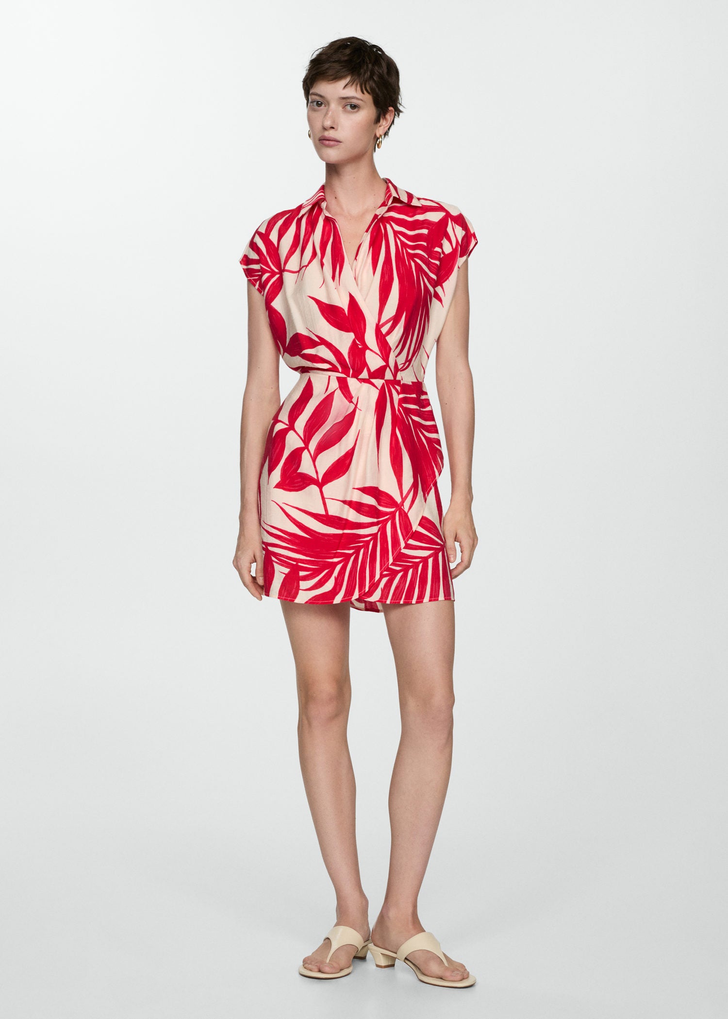 Mango Print wrap dress 3 Shaws Department Stores