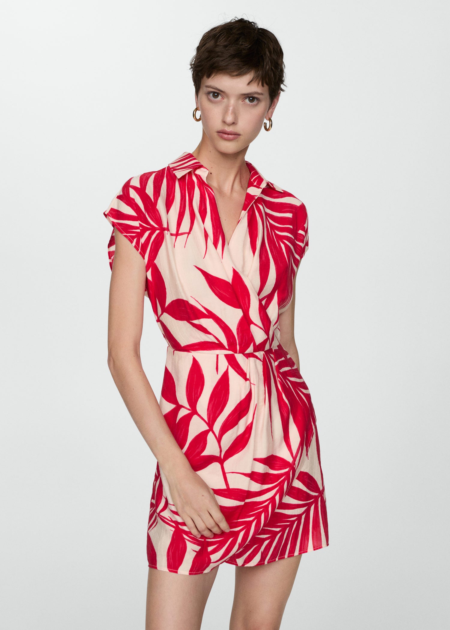Mango Print wrap dress 1 Shaws Department Stores