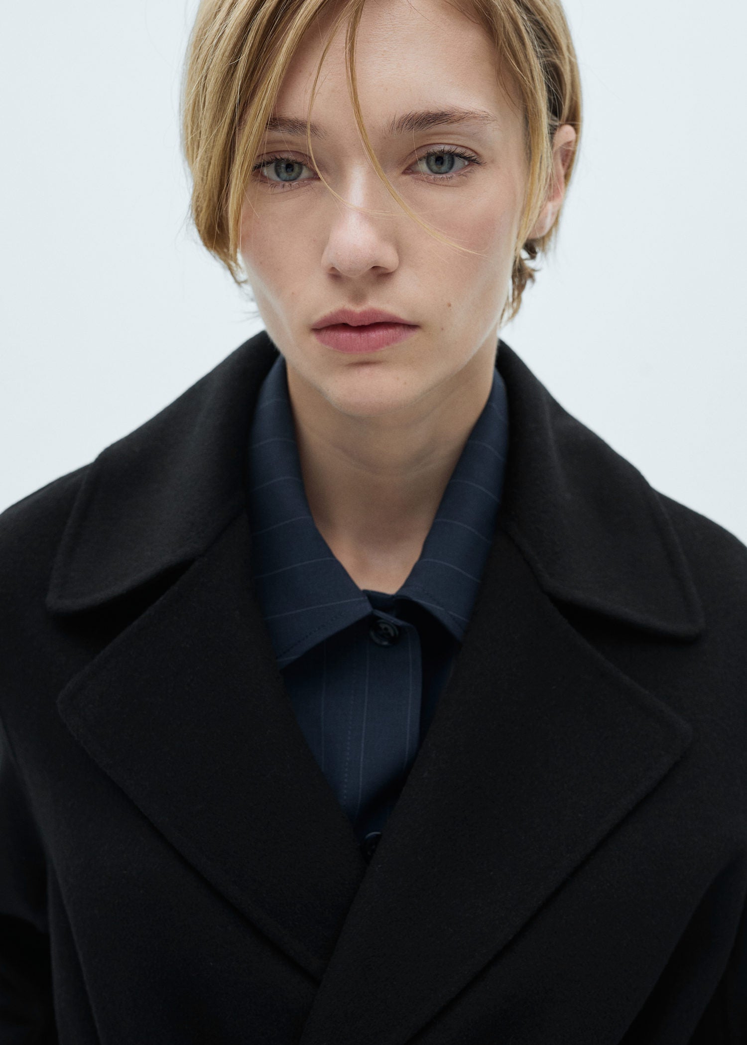 Mango Belt handmade coat - Black 8 Shaws Department Stores