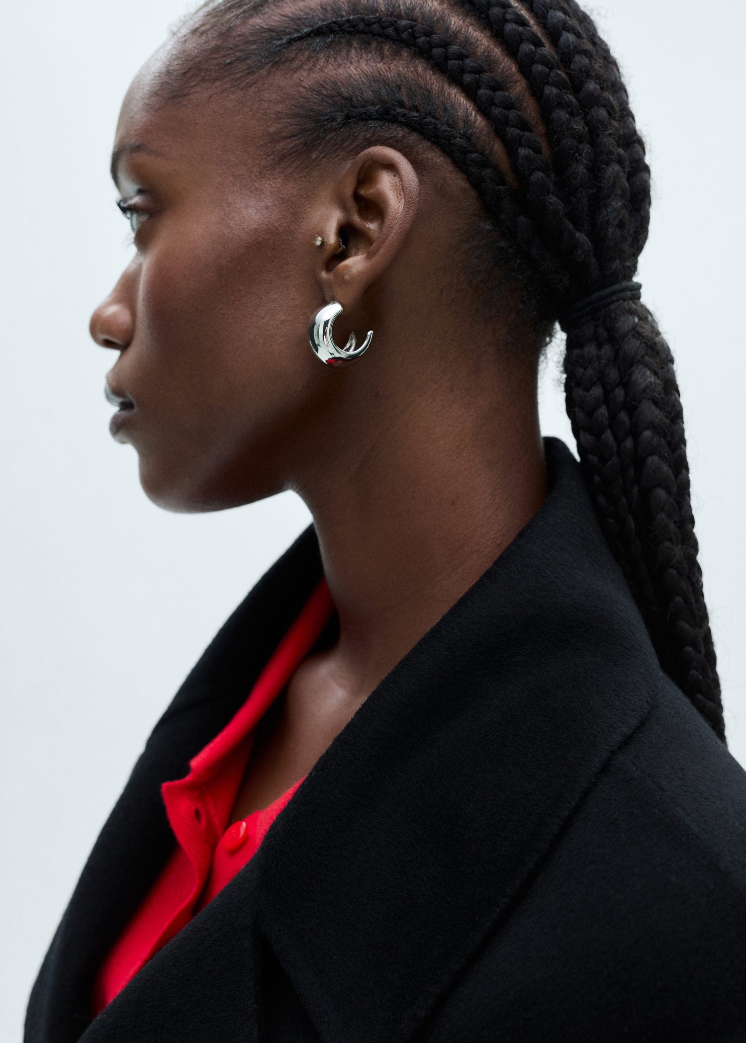 Mango Belt handmade coat - Black 3 Shaws Department Stores