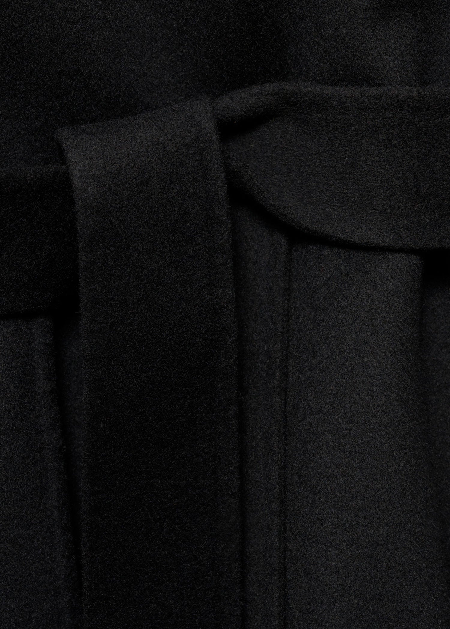 Mango Belt handmade coat - Black 10 Shaws Department Stores