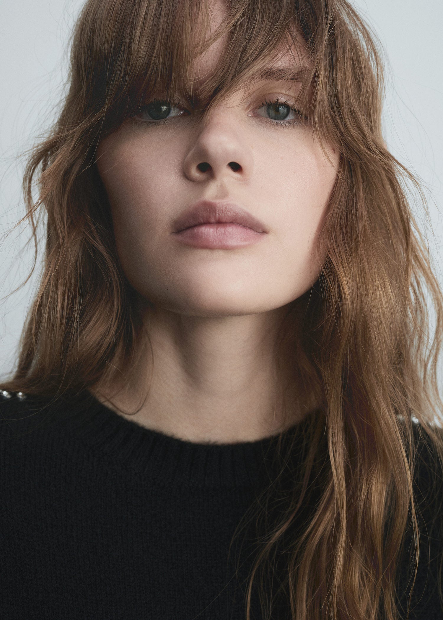 Mango Knitted sweater with glitter detail - Black 5 Shaws Department Stores