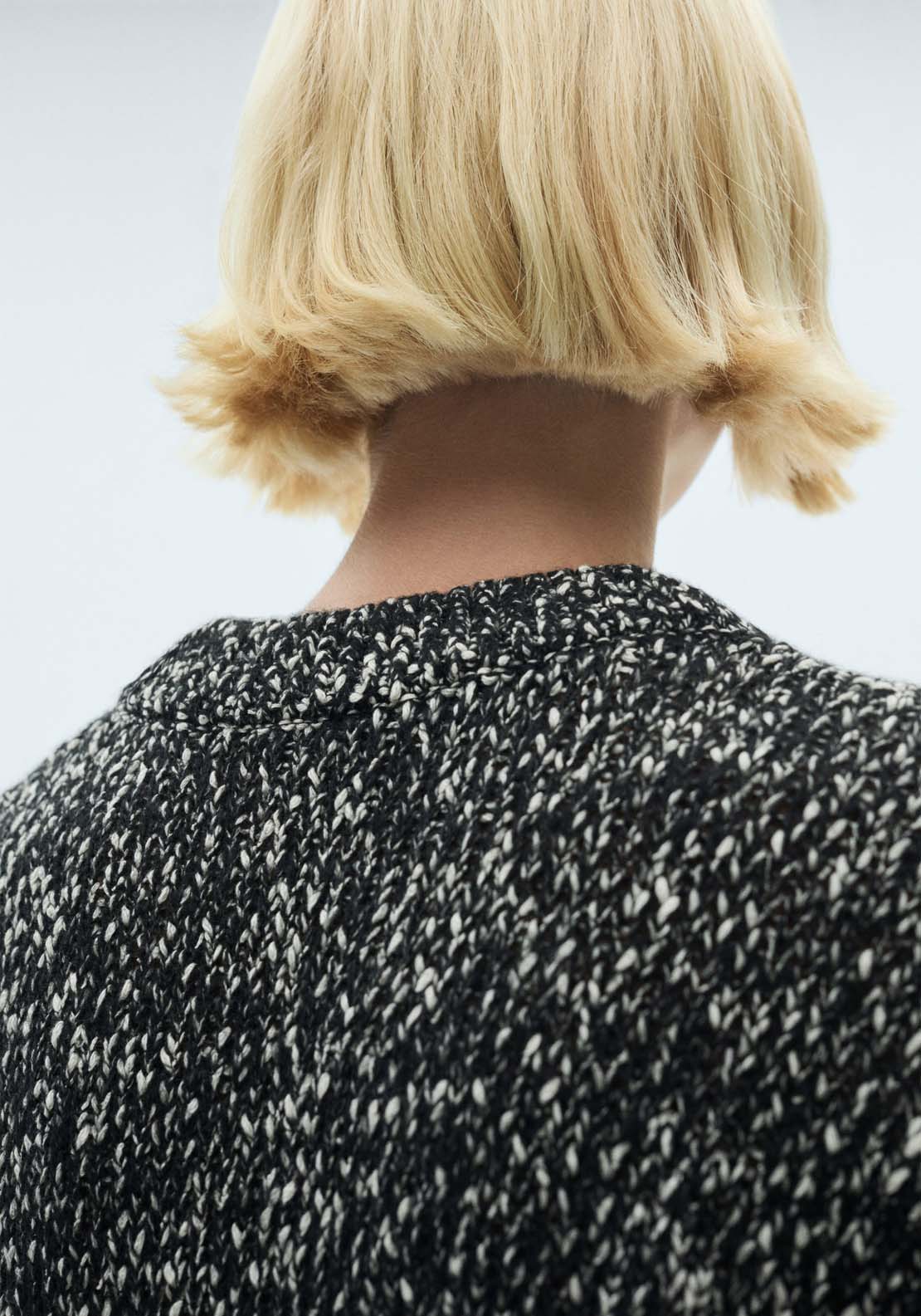 Mango Mottled round-neck sweater - Gray 4 Shaws Department Stores