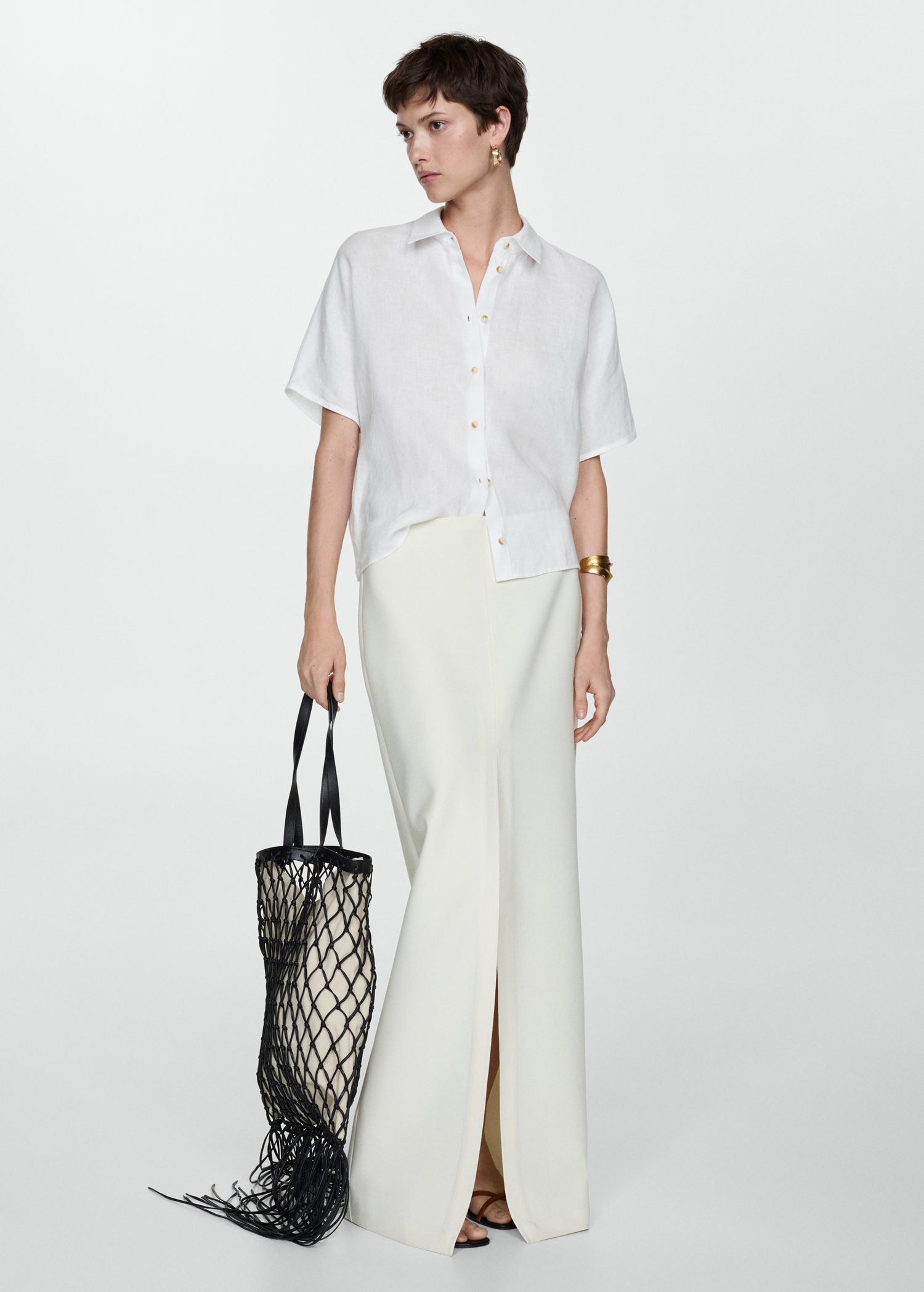Mango 100% Linen shirt 2 Shaws Department Stores