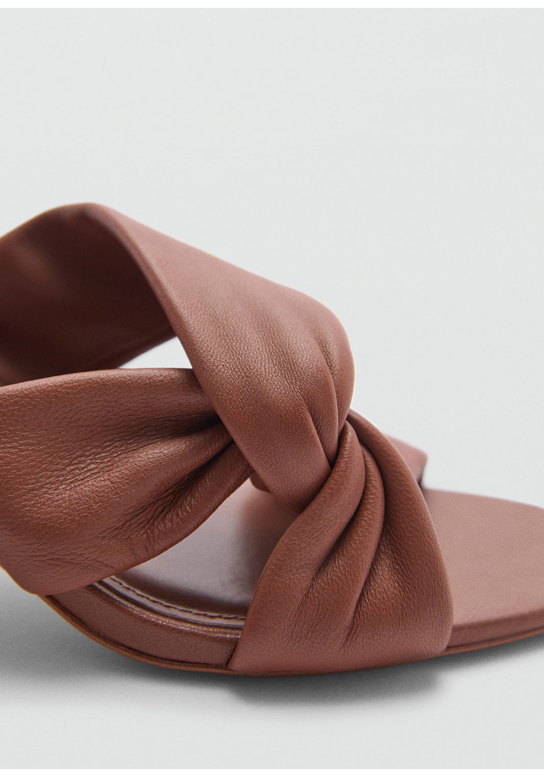 Mango Knot leather sandals 3 Shaws Department Stores