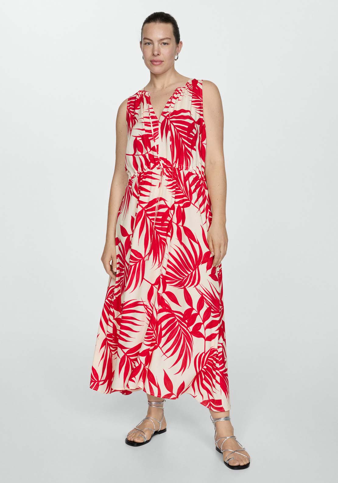 Mango Bow printed dress 1 Shaws Department Stores