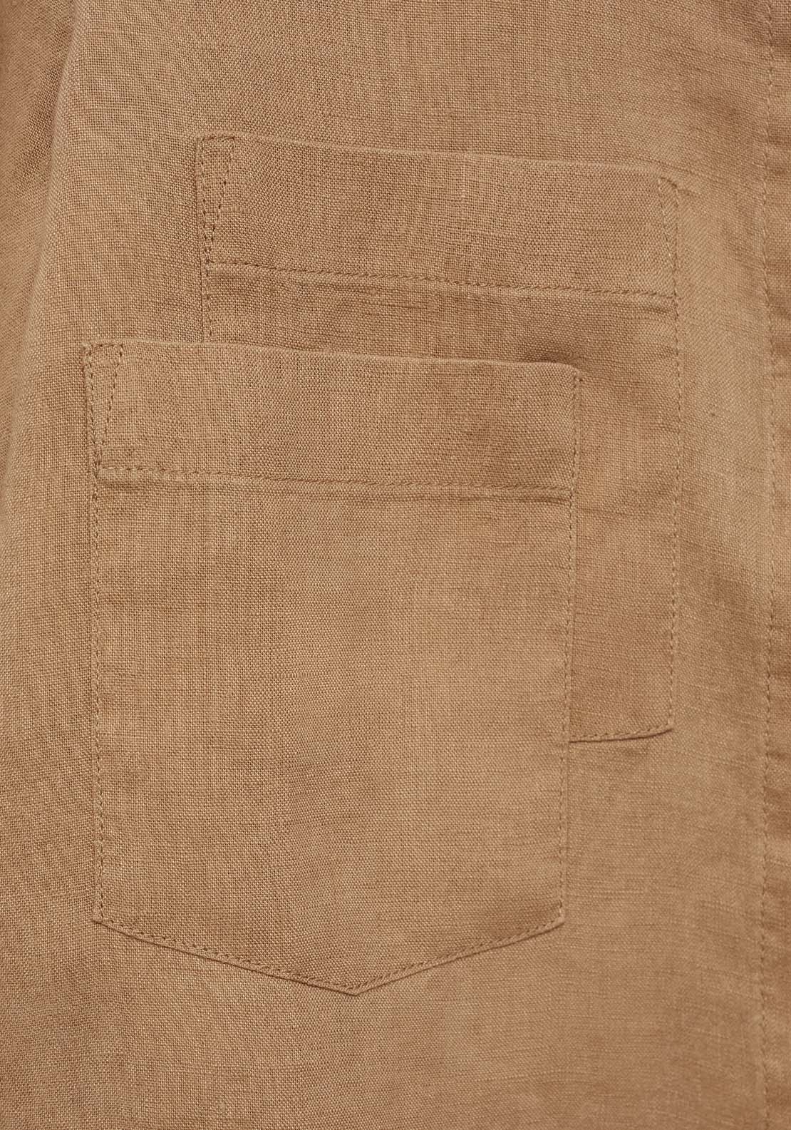 Mango 100% cropped linen shirt 8 Shaws Department Stores