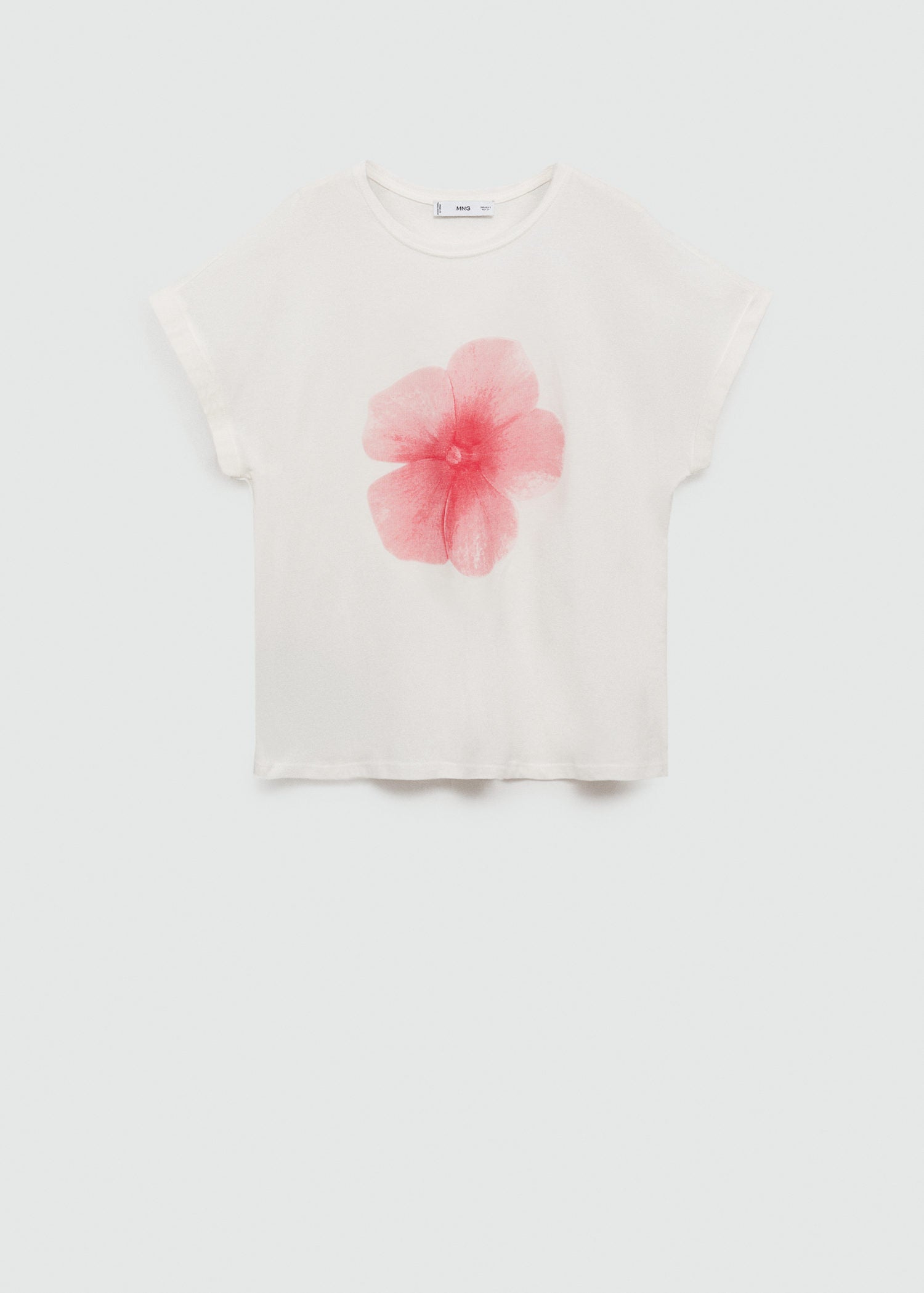Mango Printed cotton-blend T-shirt 5 Shaws Department Stores