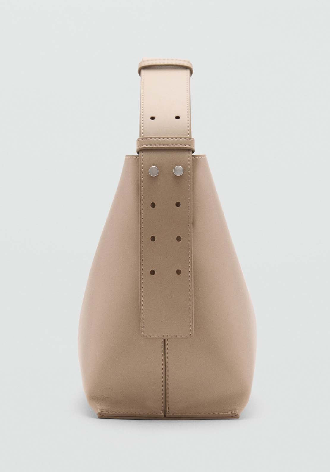 Mango Shopper shoulder bag - Natural 4 Shaws Department Stores