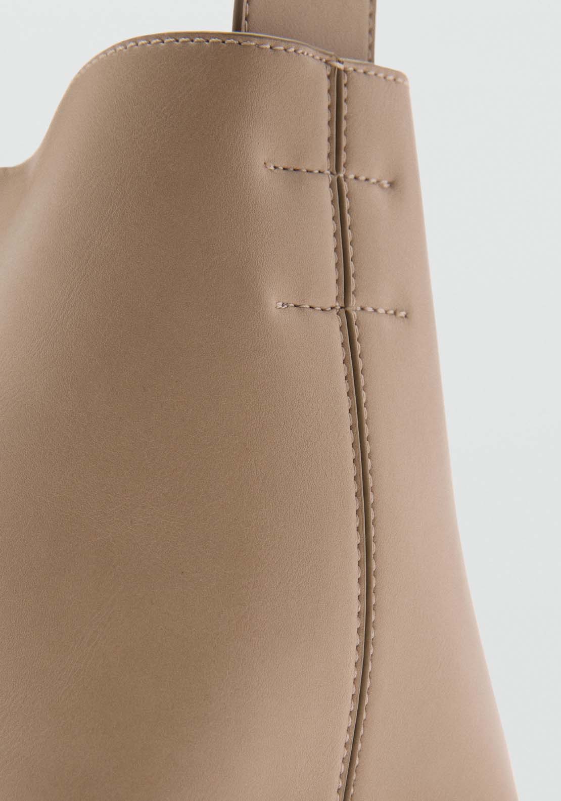 Mango Shopper shoulder bag - Natural 5 Shaws Department Stores