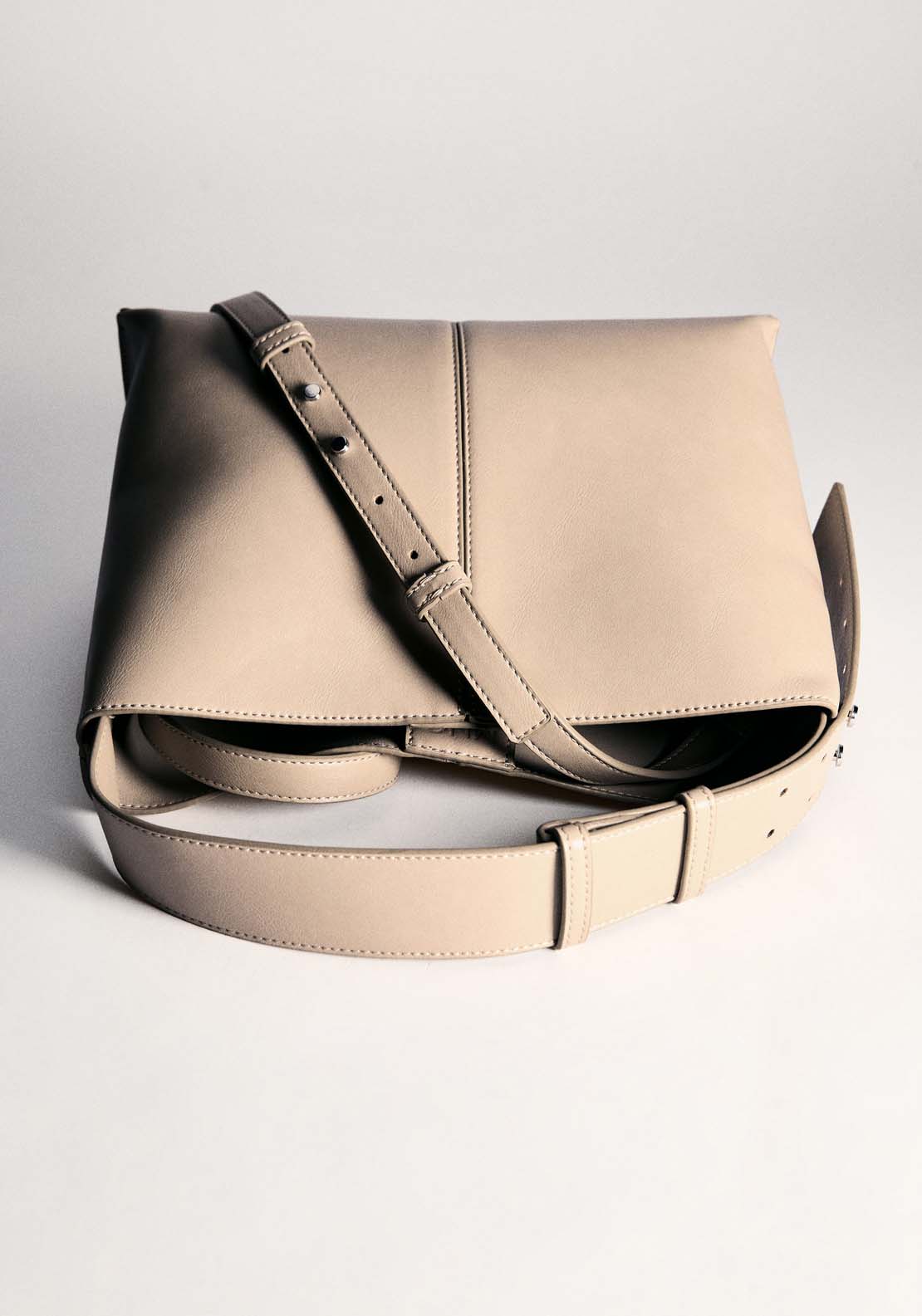 Mango Shopper shoulder bag - Natural 6 Shaws Department Stores