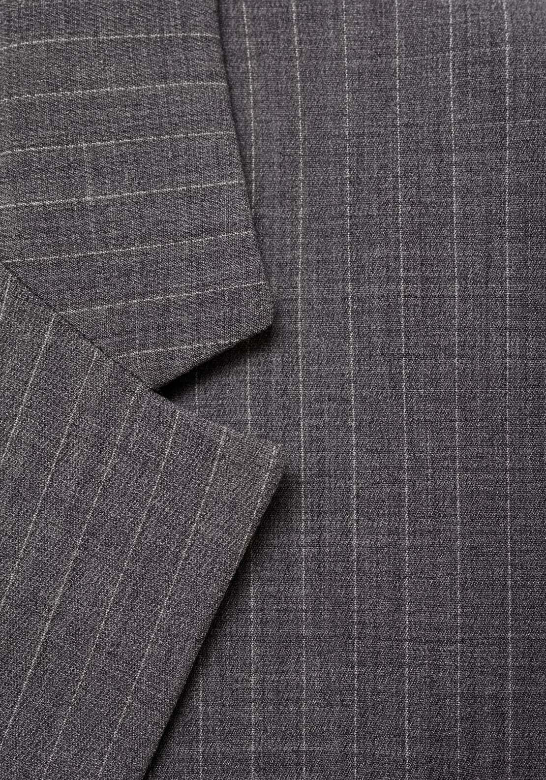 Mango Pinstripe suit blazer - Gray 6 Shaws Department Stores