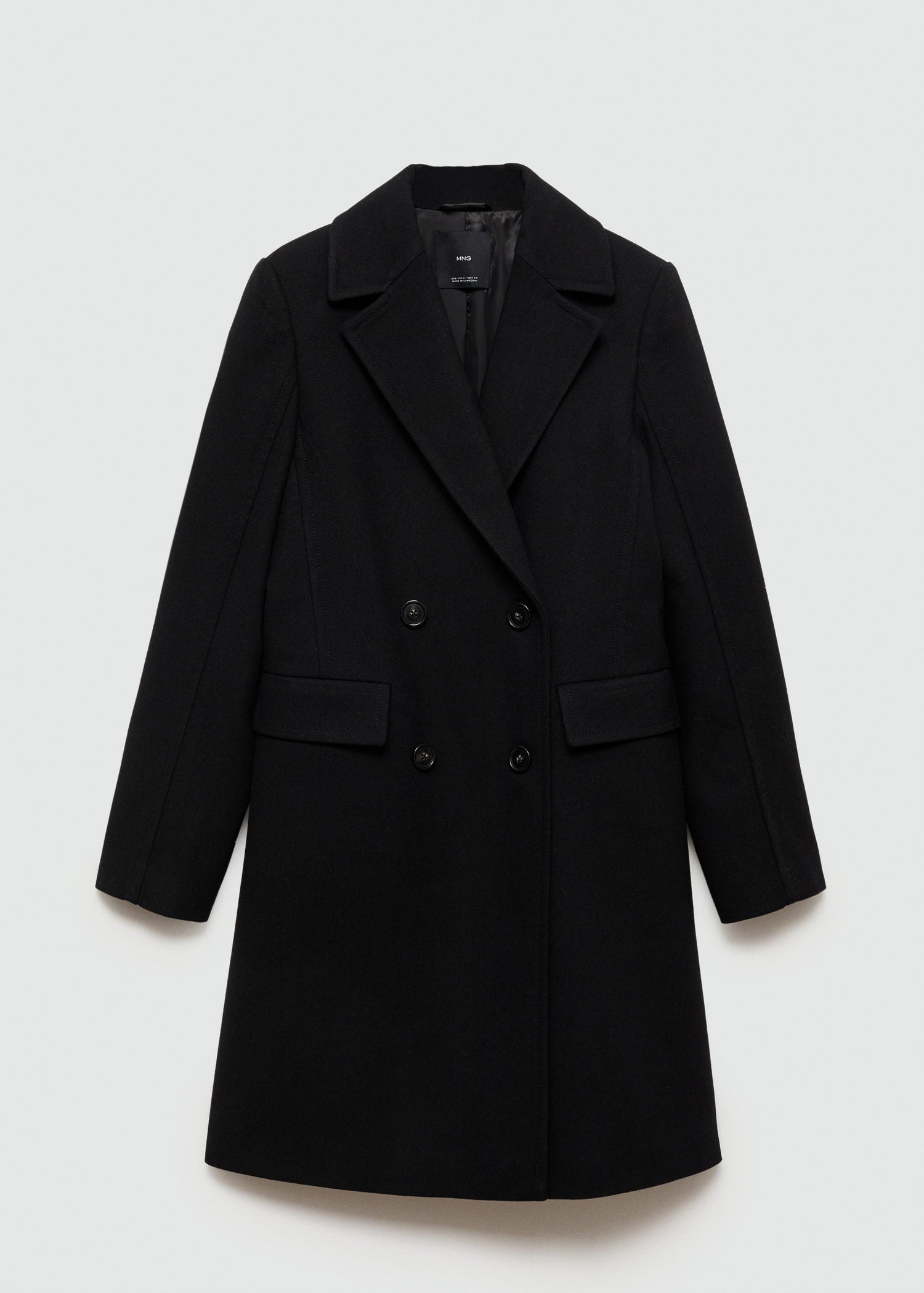 Mango double breasted coat best sale