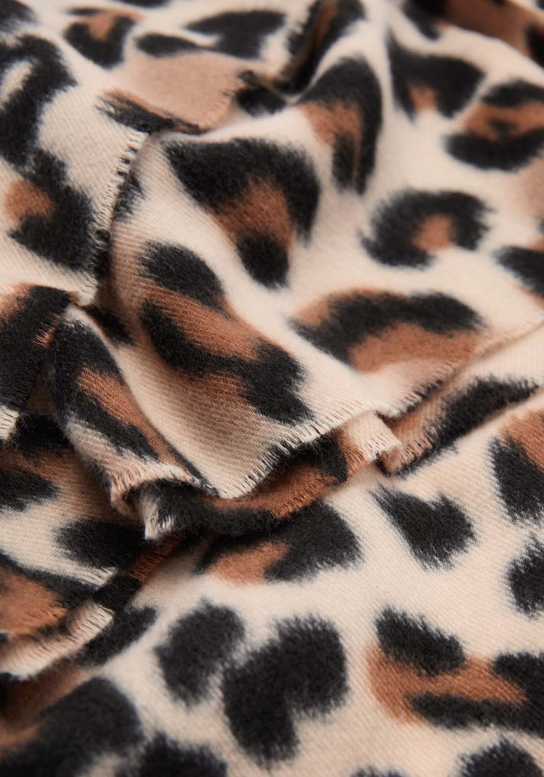 Mango Leopard-print scarf - Light Beige 2 Shaws Department Stores