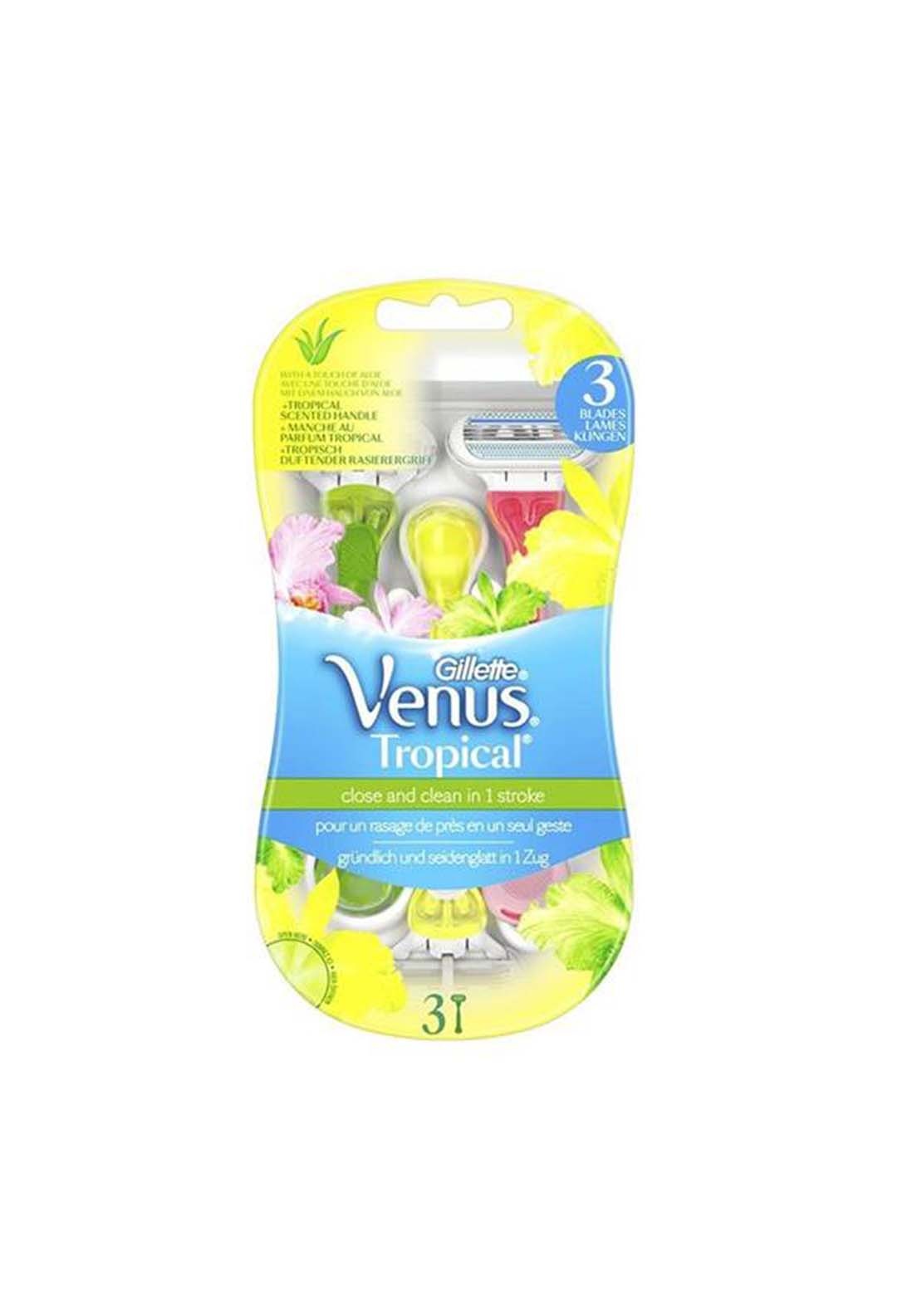 Gillette Venus Tropical Razor 3 Pack 1 Shaws Department Stores