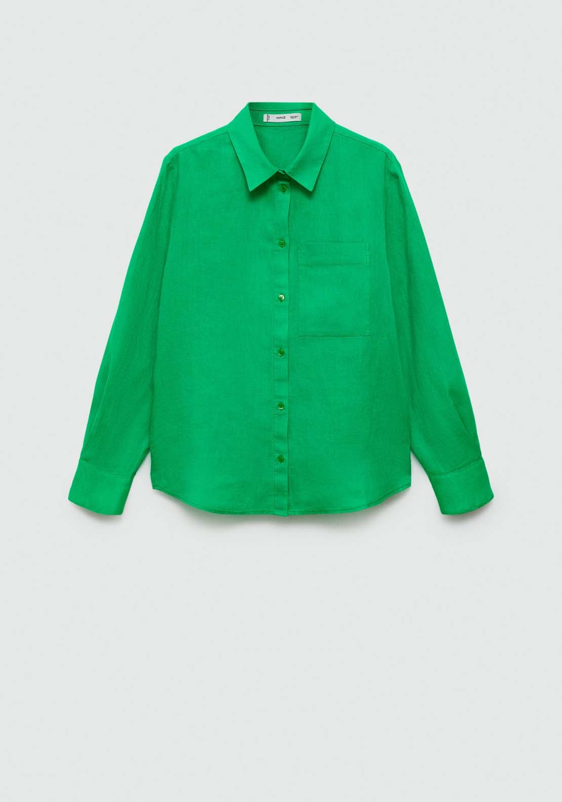 Mango 100% linen long sleeve shirt 7 Shaws Department Stores
