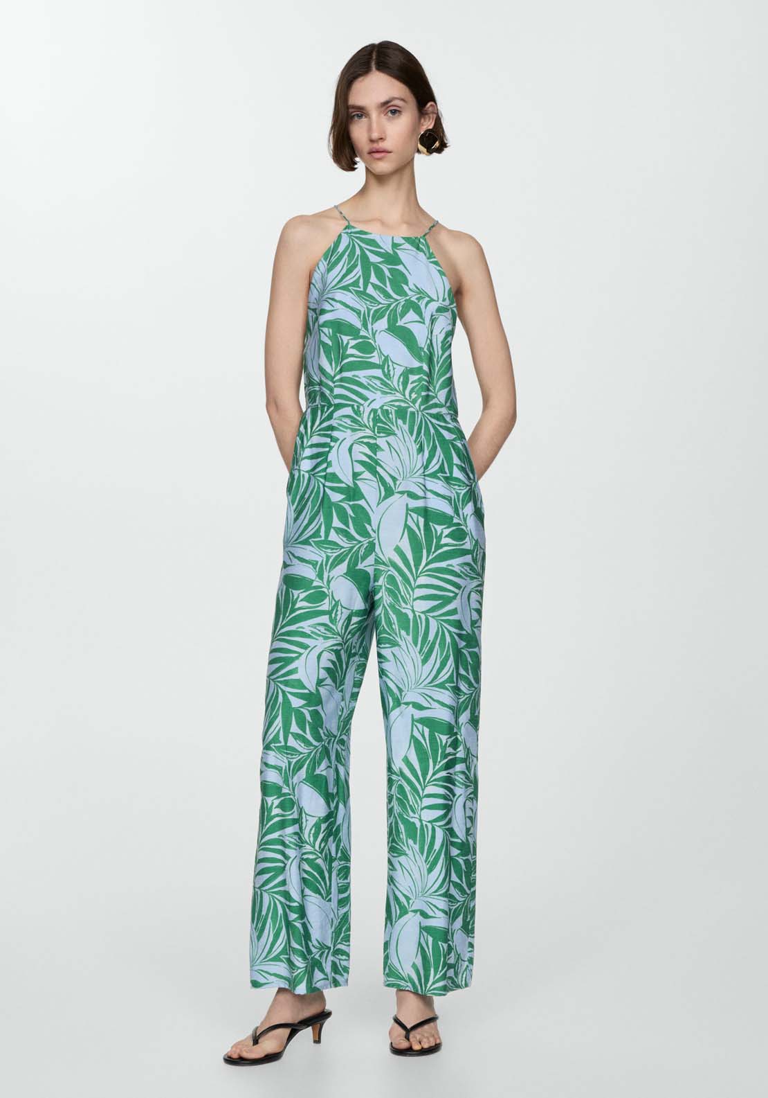 Mango Floral print jumpsuit 1 Shaws Department Stores