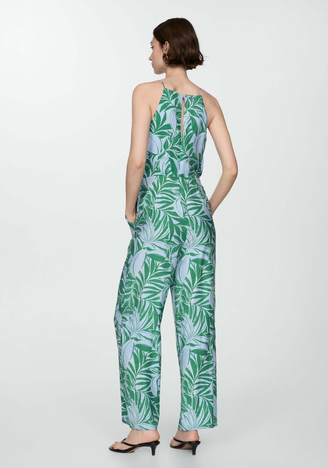 Mango Floral print jumpsuit 3 Shaws Department Stores