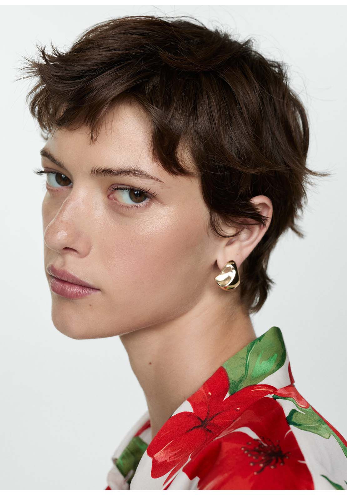 Mango Bow printed shirt - Red 6 Shaws Department Stores
