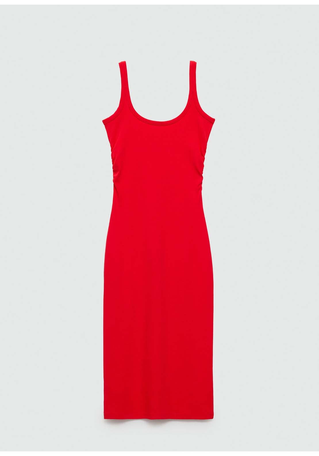 Mango Midi-dress with straps - Red 8 Shaws Department Stores