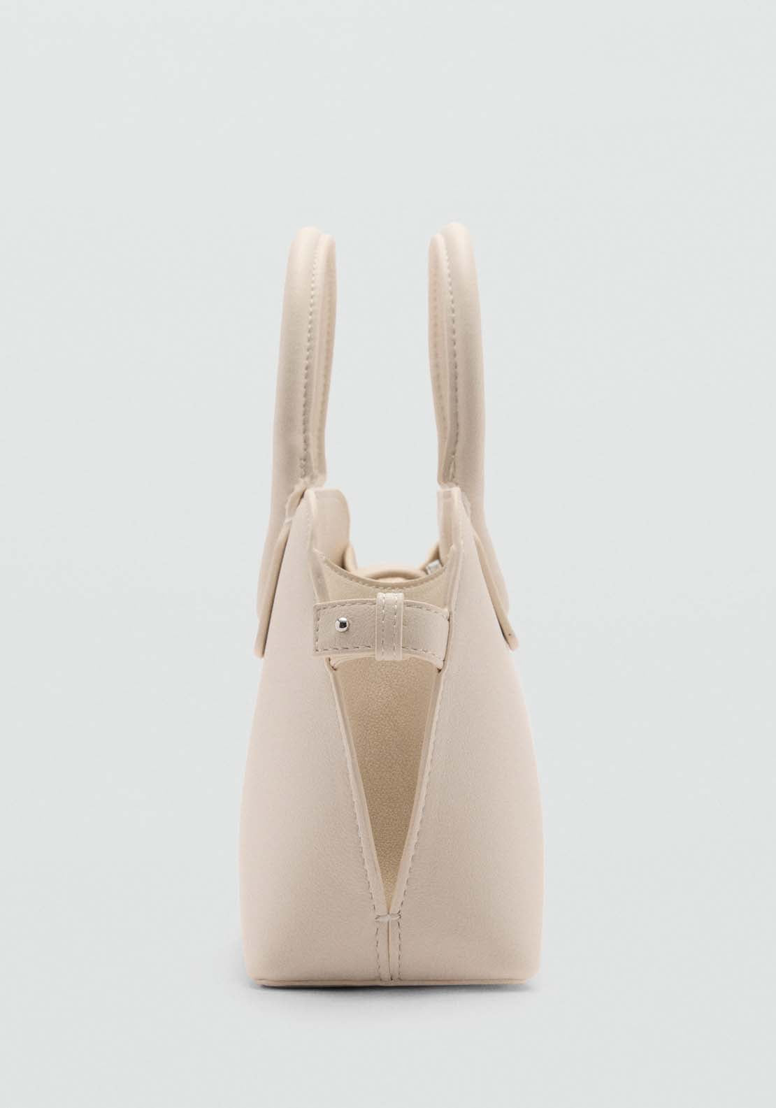 Mango Double-handle bowling bag - Natural 2 Shaws Department Stores