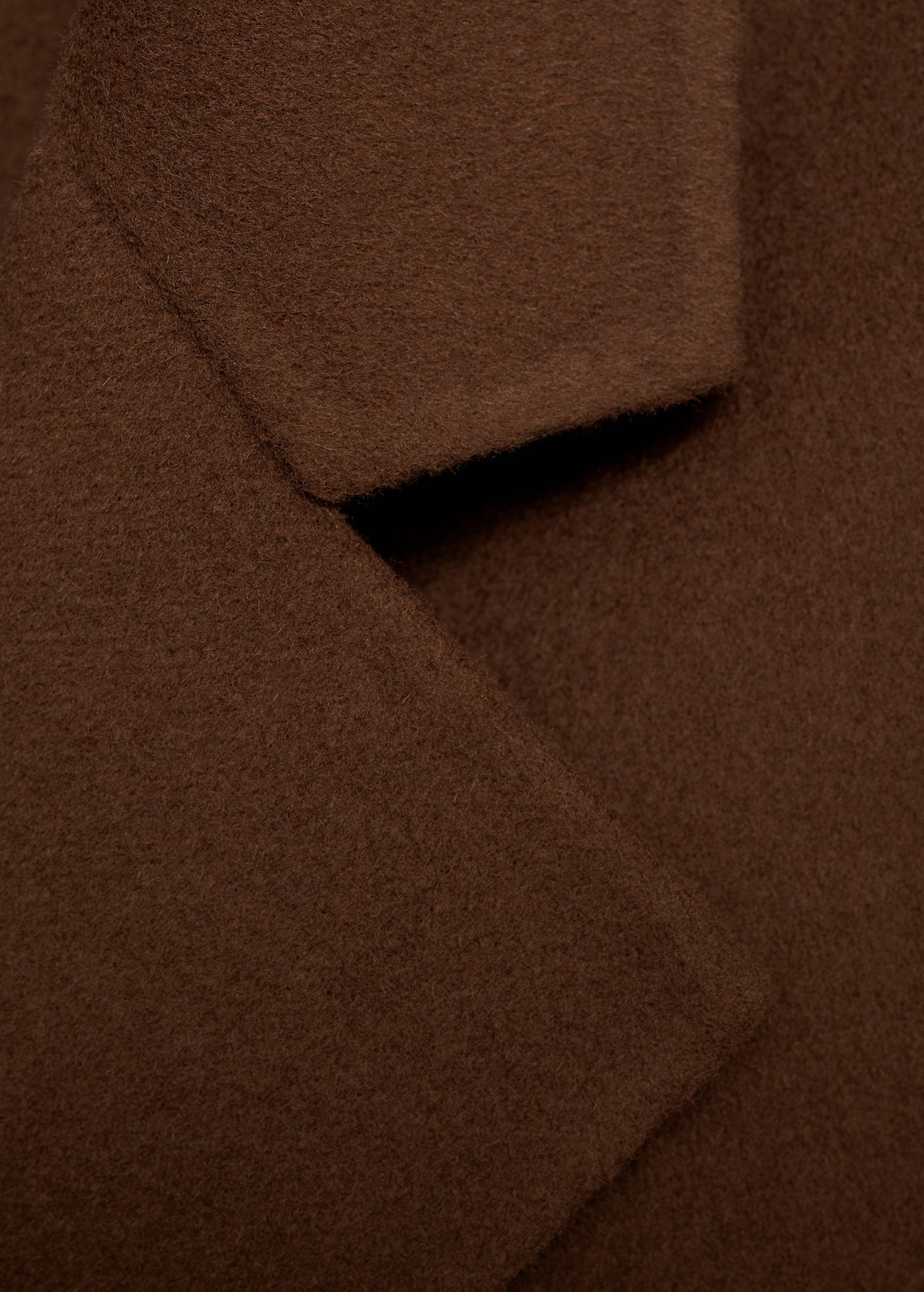 Mango Handmade oversized wool coat - Dark Brown 6 Shaws Department Stores