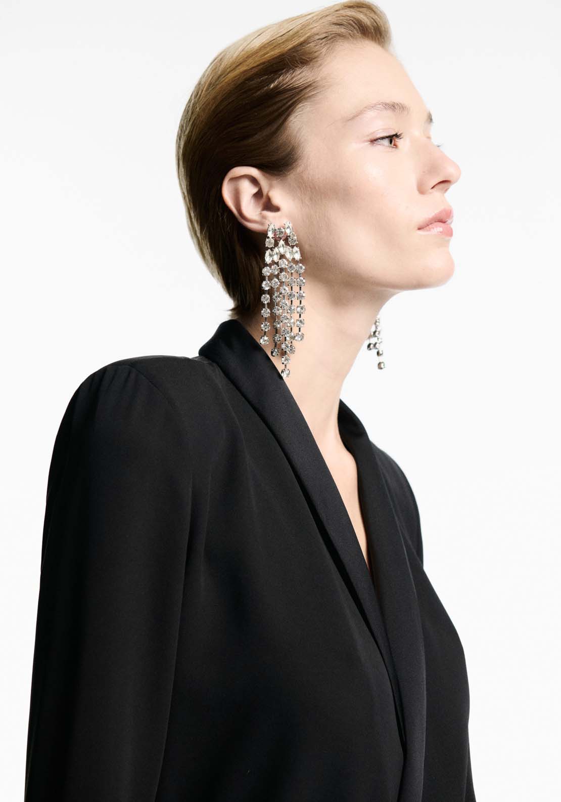 Mango Bow wrap dress - Black 3 Shaws Department Stores