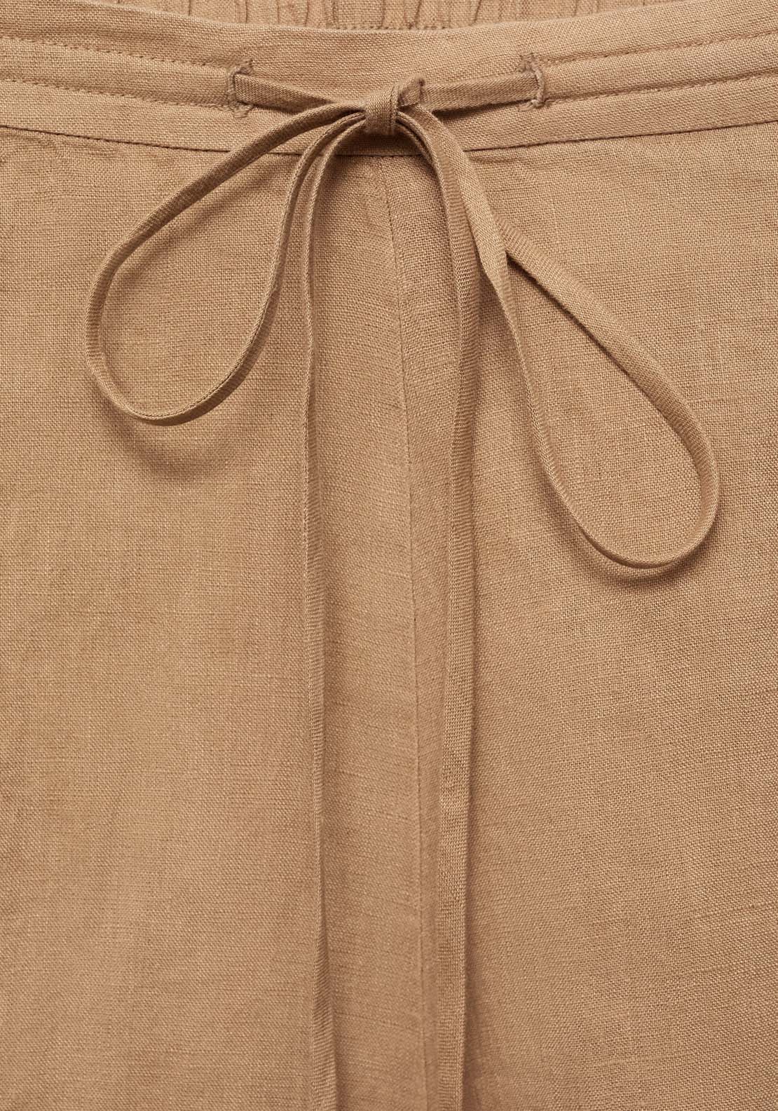 Mango 100% linen straight shorts 6 Shaws Department Stores