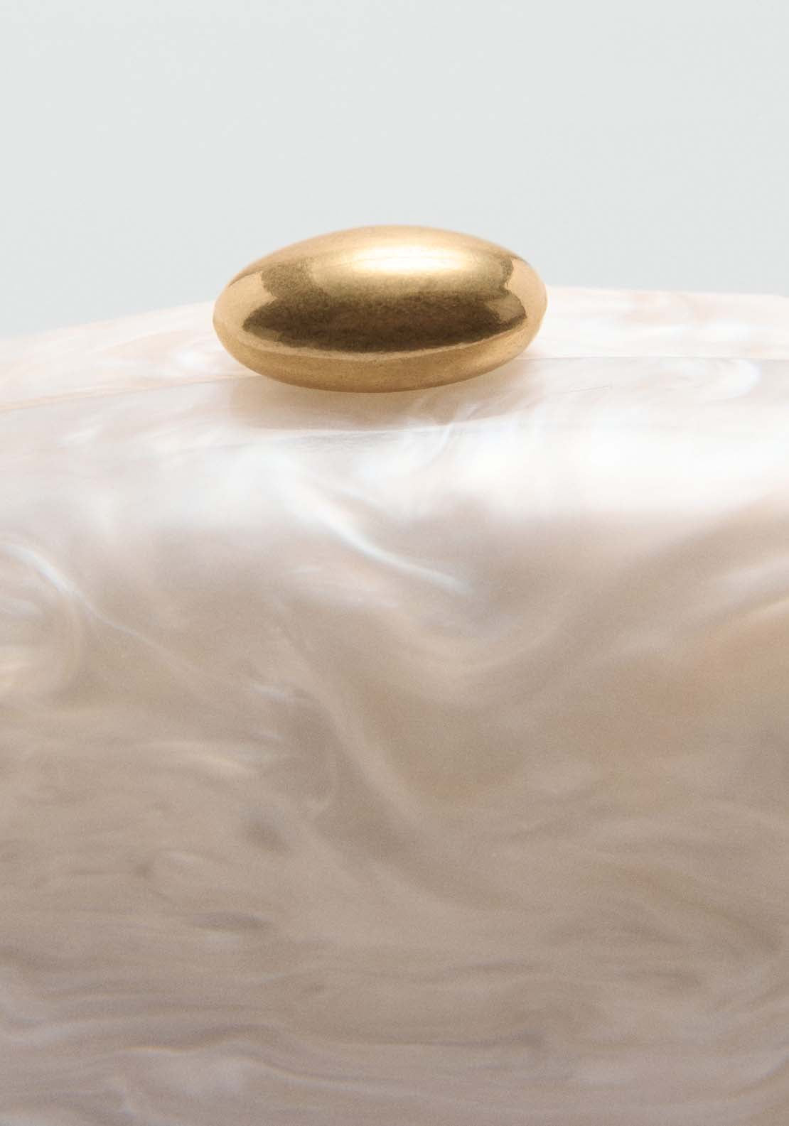 Mango Pearl-effect clutch bag 3 Shaws Department Stores