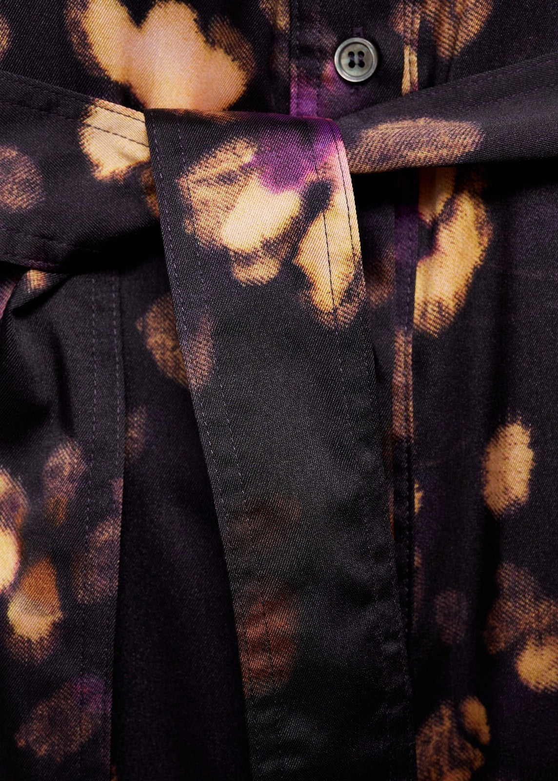 Mango Printed shirt dress - Medium Purple 9 Shaws Department Stores