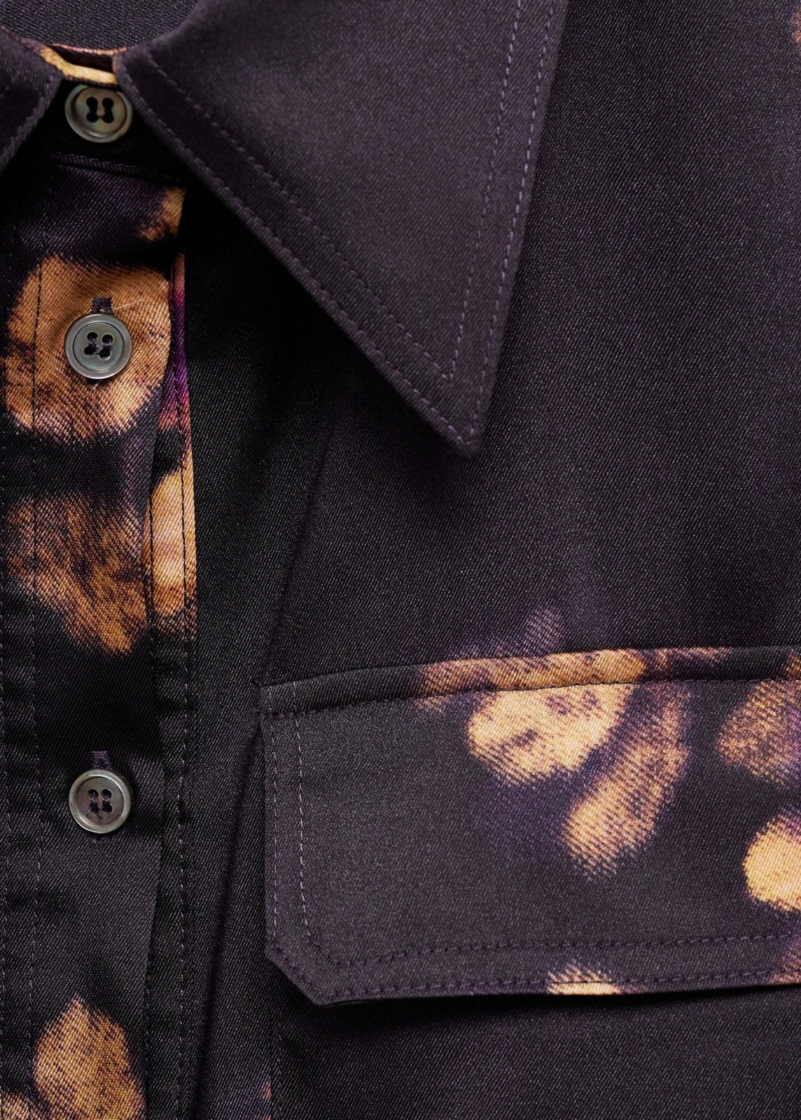 Mango Printed shirt dress - Medium Purple 10 Shaws Department Stores