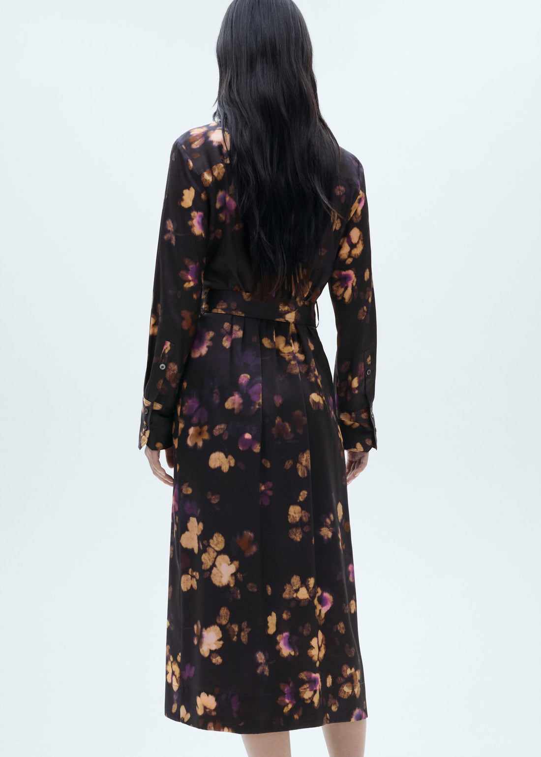 Printed shirt dress
