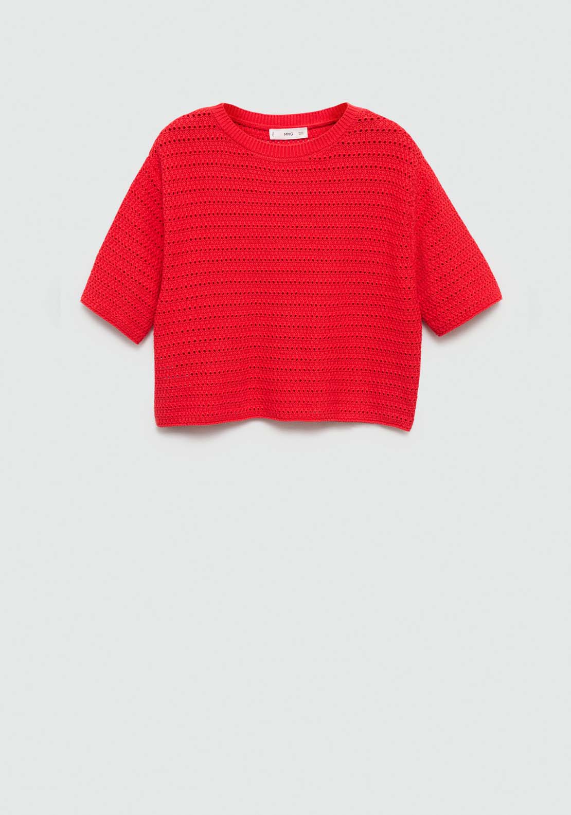 Mango Knitted sweater with openwork details 7 Shaws Department Stores