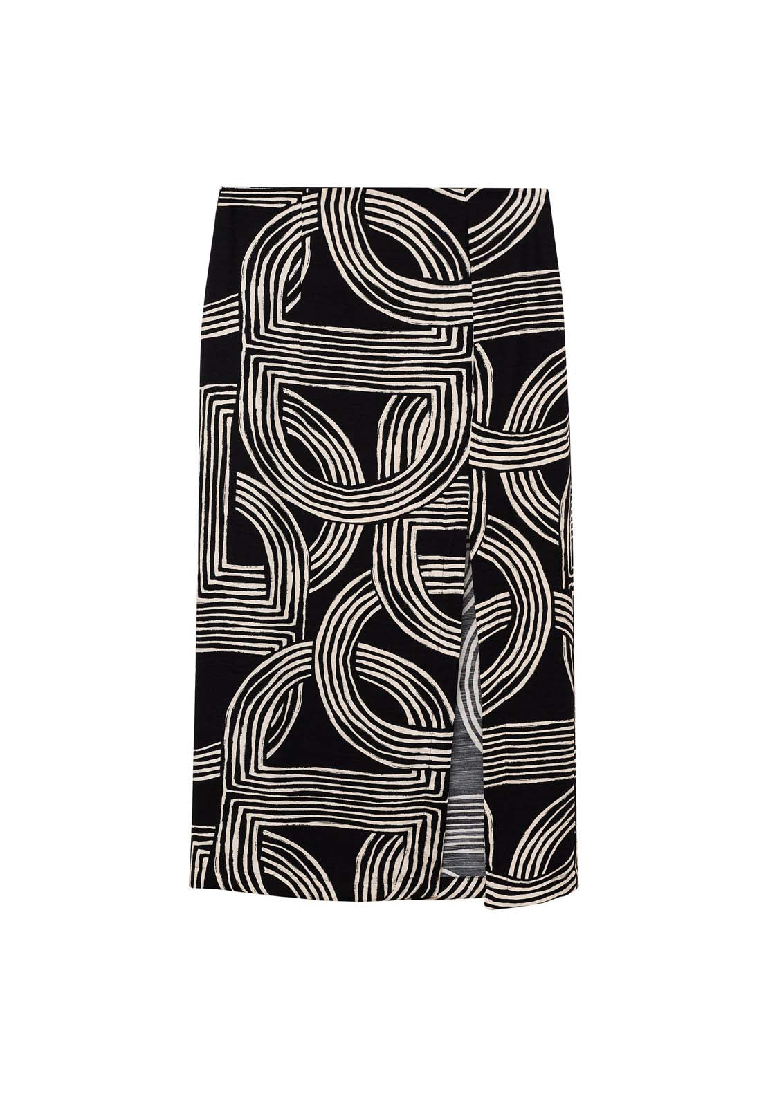 Mango Printed skirt with slit 7 Shaws Department Stores